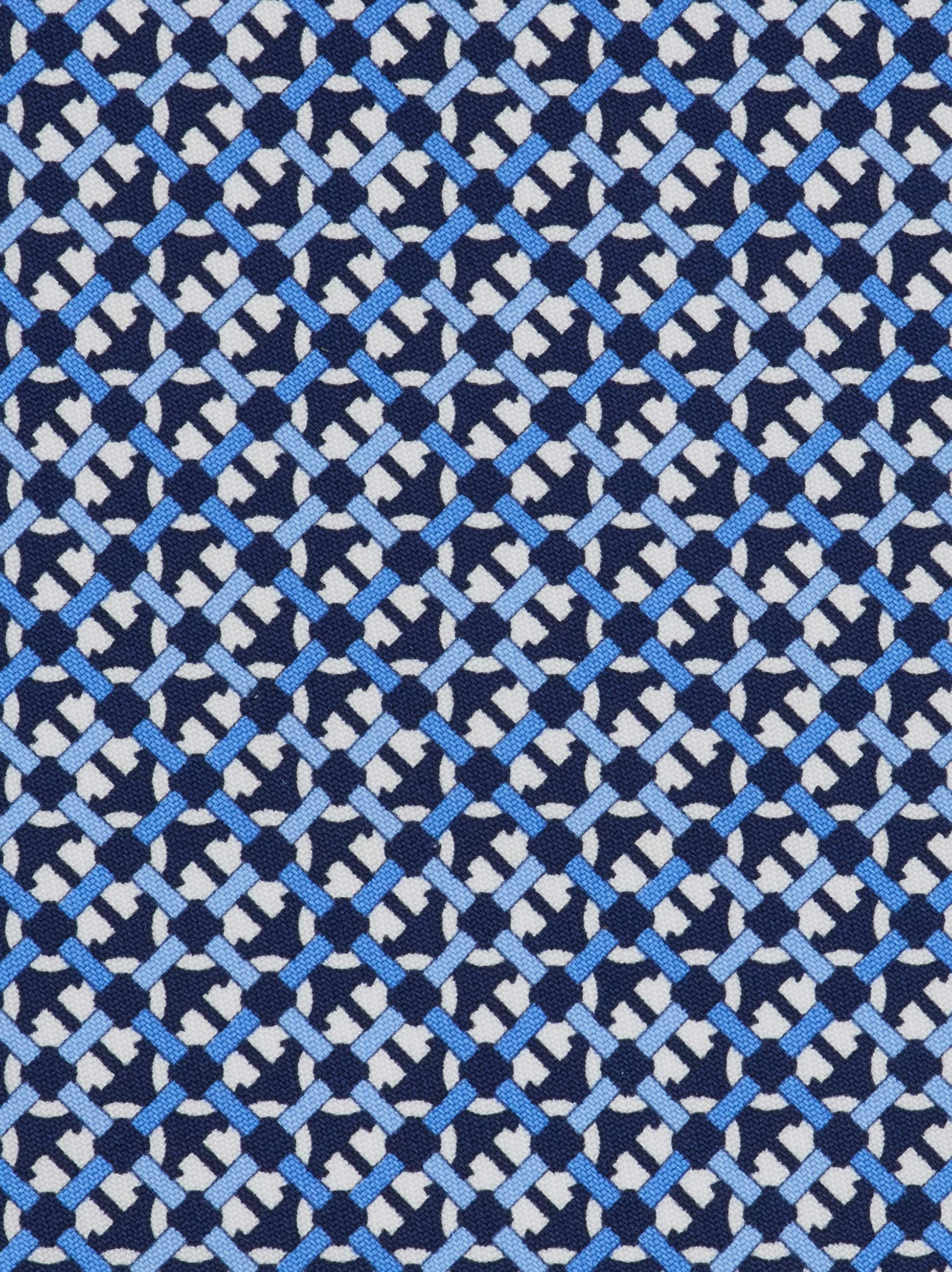 Ferragamo Gancini Print Silk Tie In Blue