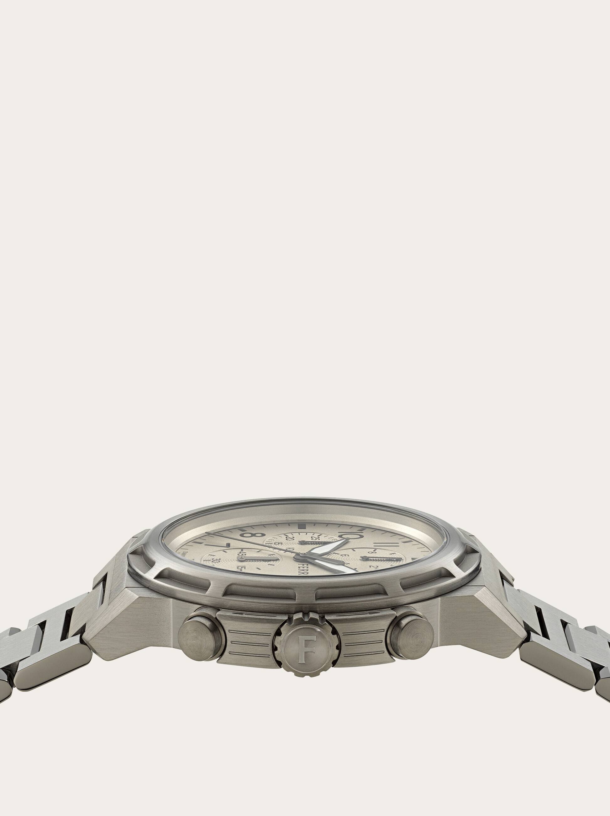  Ferragamo Men Ferragamo Sport Chrono Watch Silver 