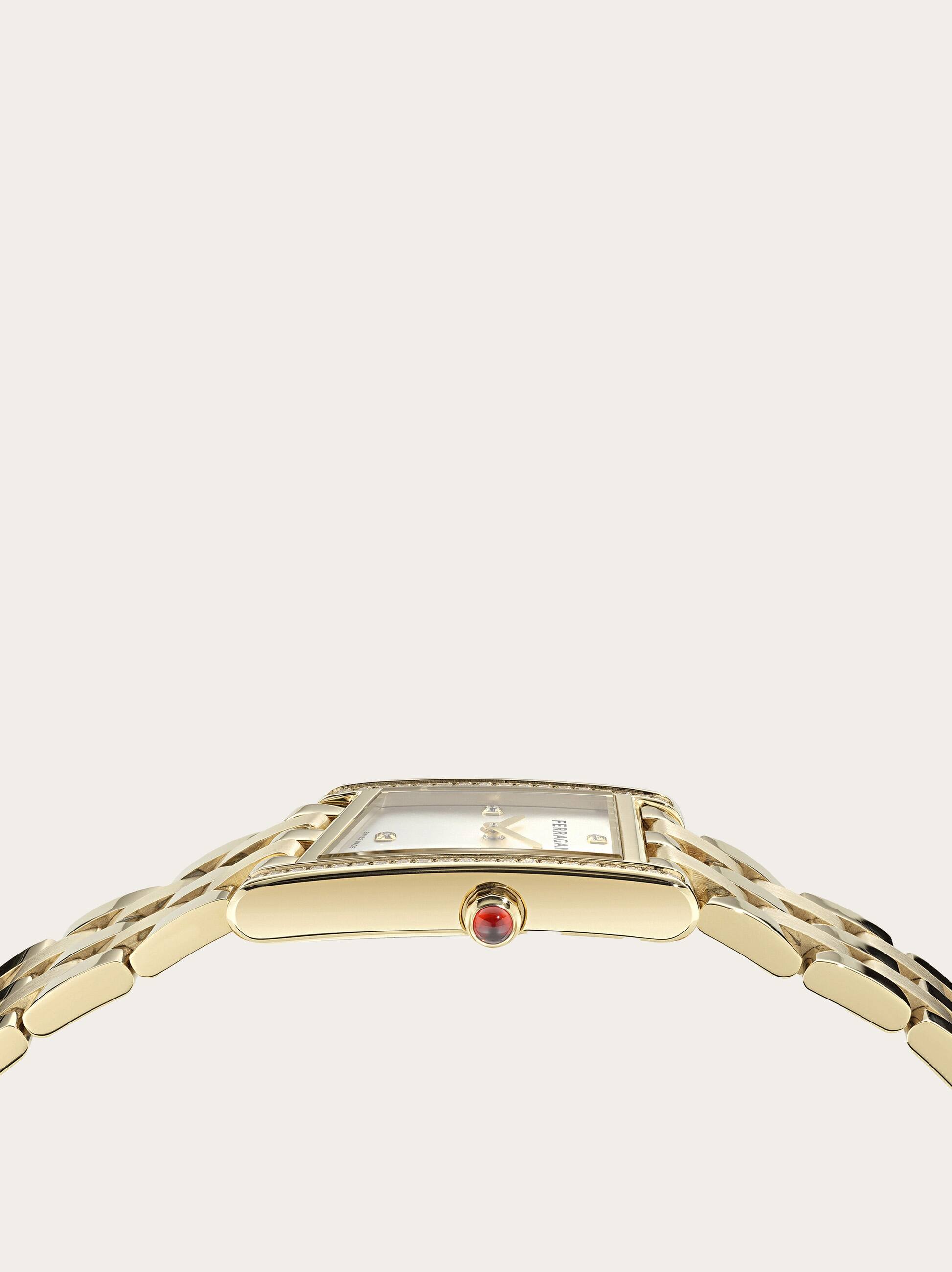  Ferragamo Damen Ferragamo Asymetrique Uhr Weiß 