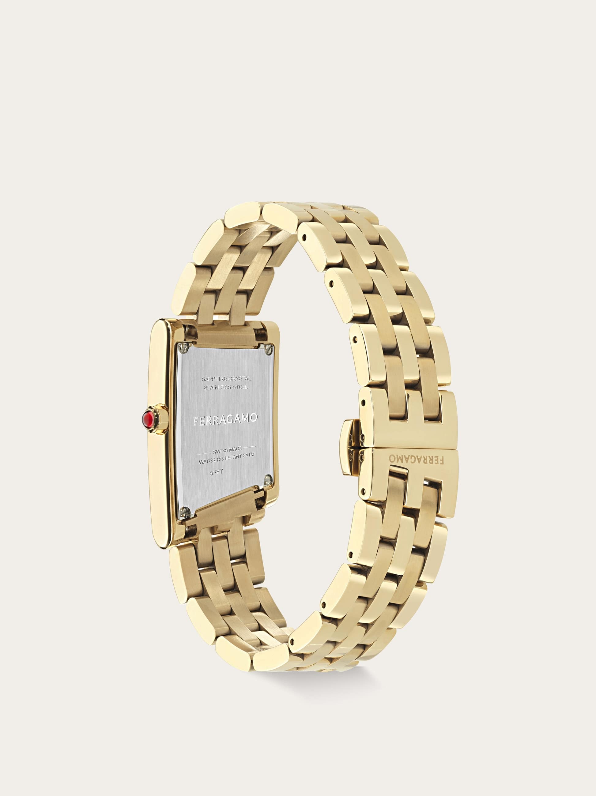  Ferragamo Damen Ferragamo Asymetrique Uhr Weiß 