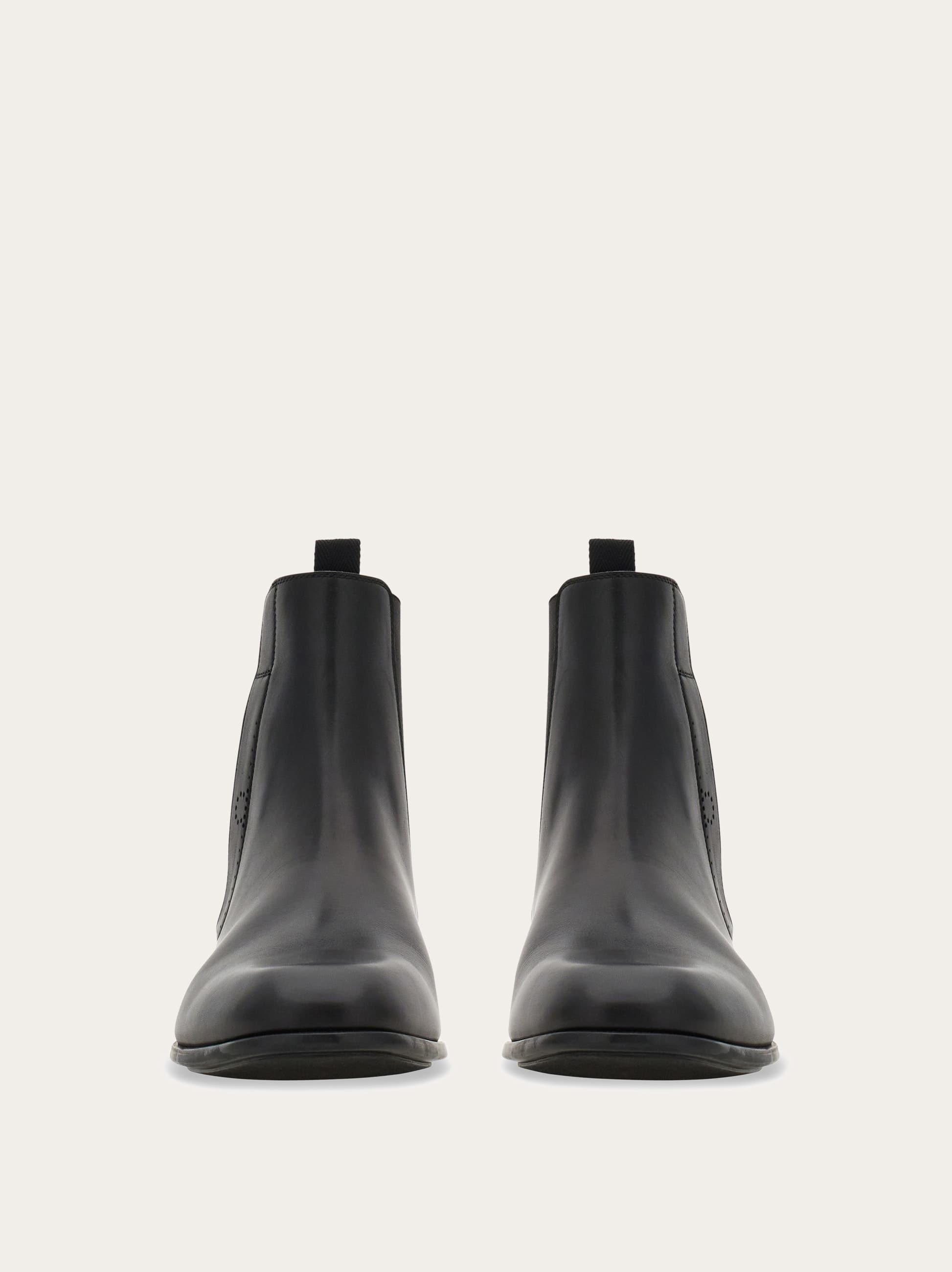 Ferragamo Herren Chelsea-boot Schwarz Größe 40 