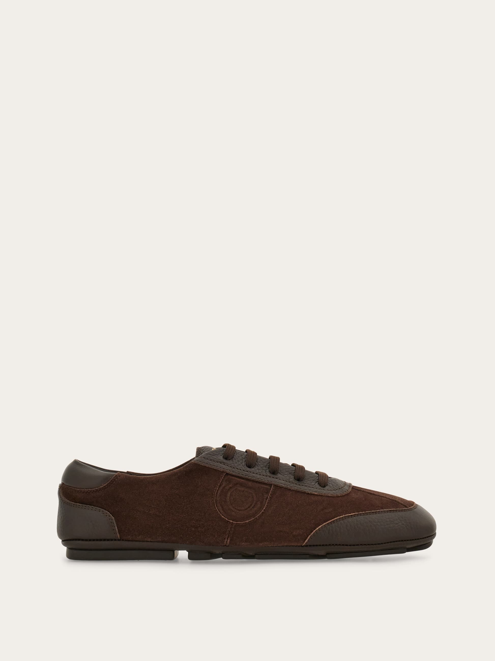 Ferragamo Uomo Driver con lacci Marrone Taglia 40.5