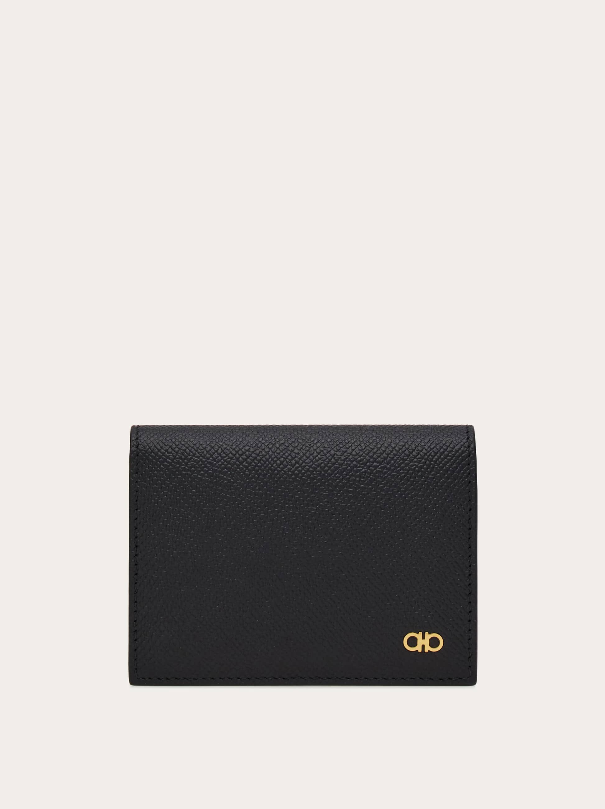 Ferragamo Uomo Porta carte di credito Gancini Nero