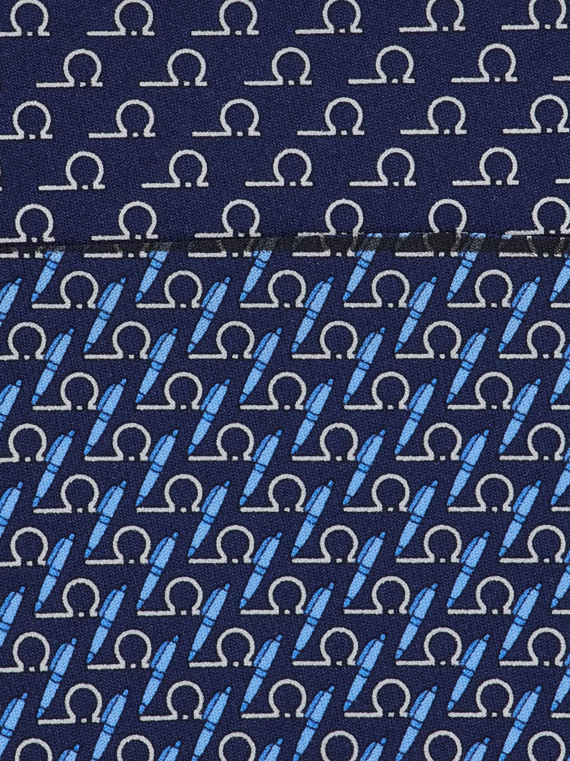 FERRAGAMO WRITER PRINT SILK TIE