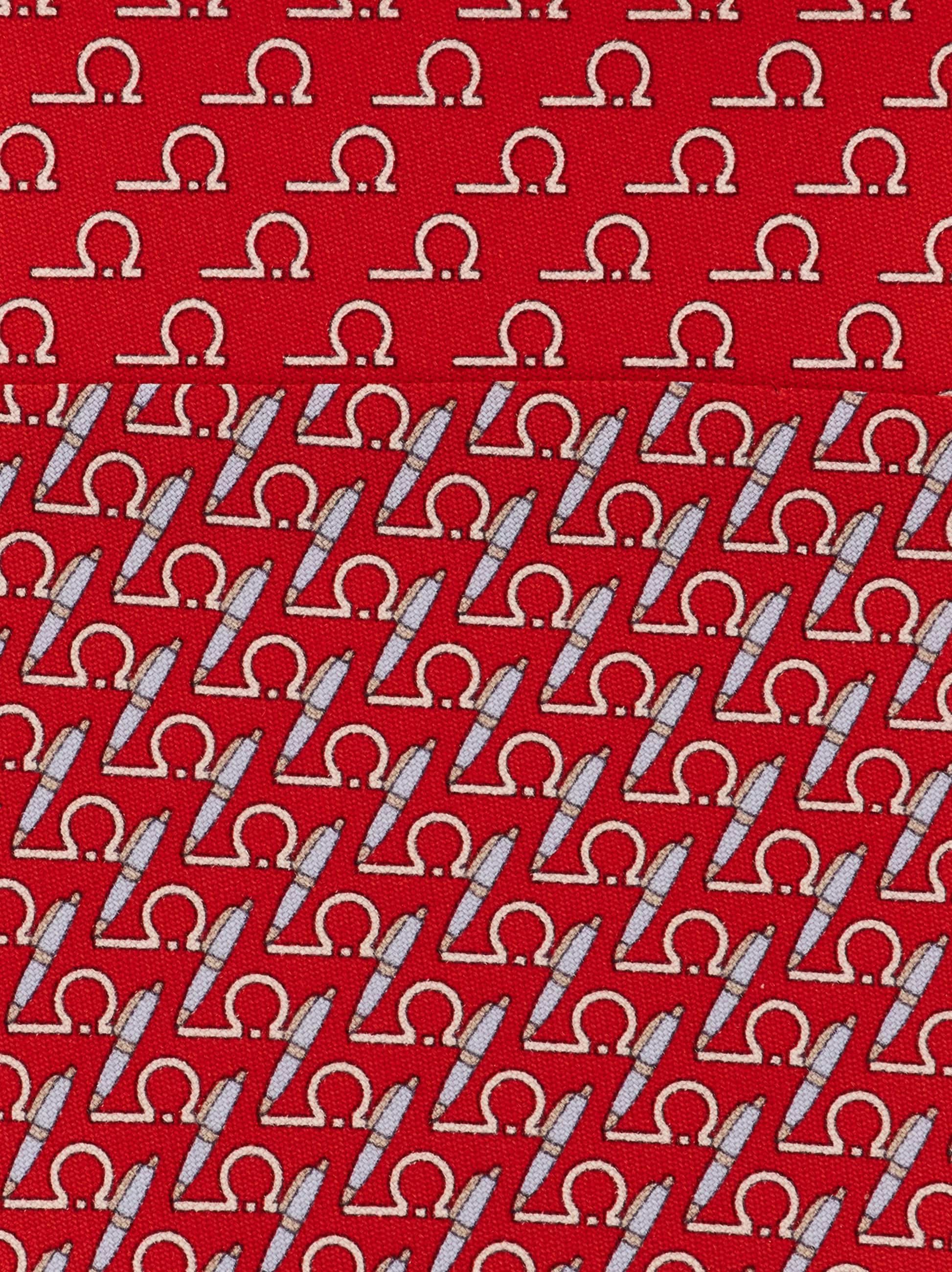 FERRAGAMO WRITER PRINT SILK TIE