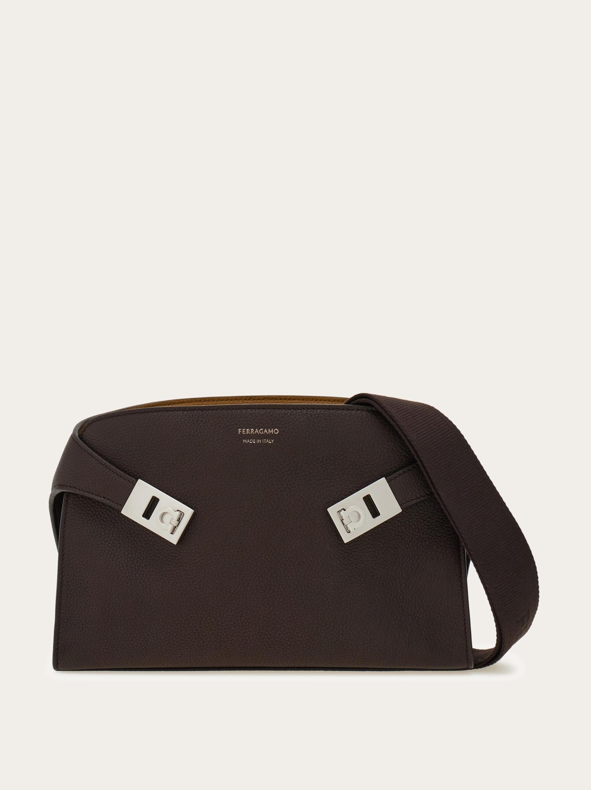 Ferragamo Hug Messenger Bag In Brown