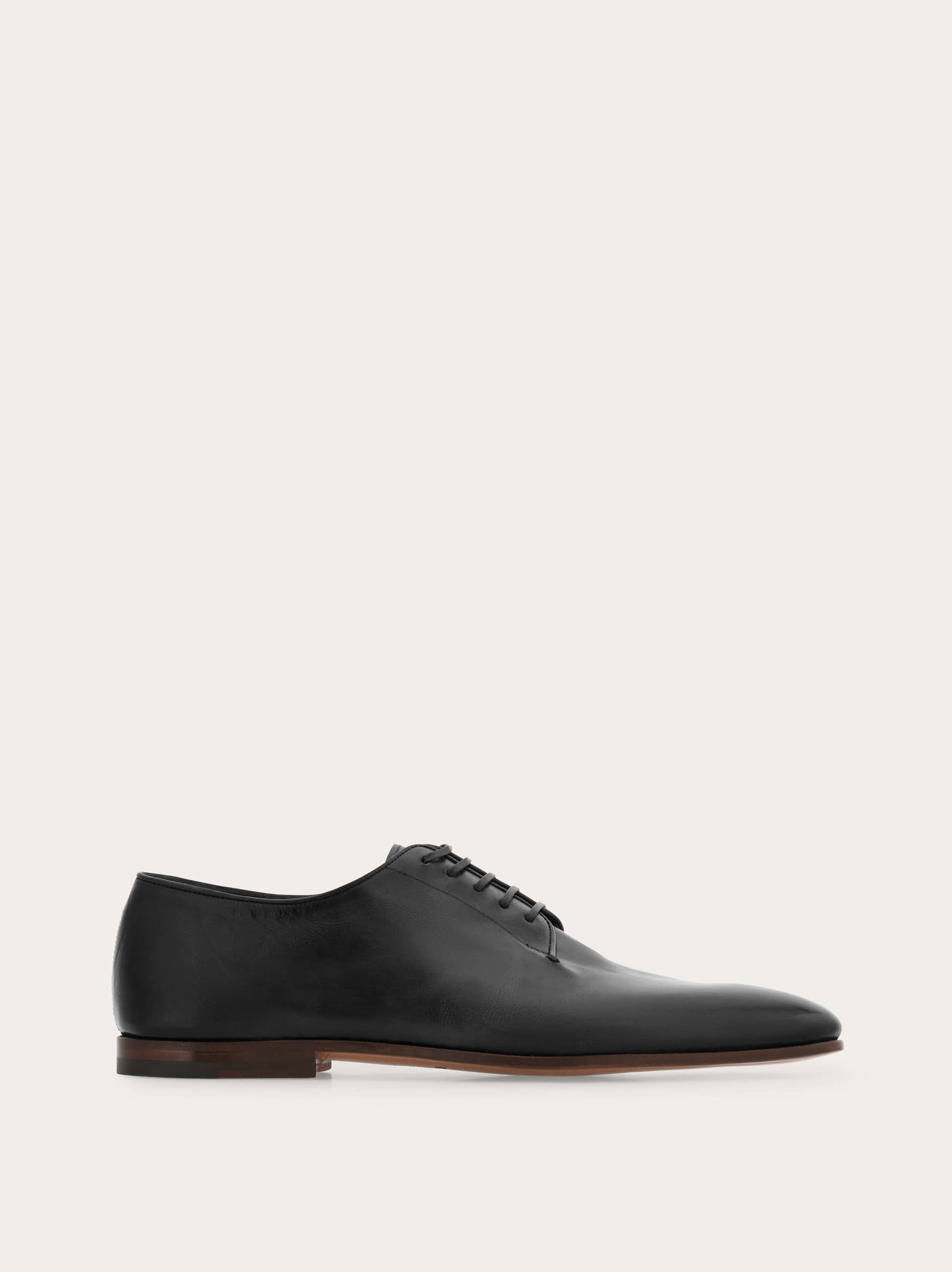 Ferragamo Uomo Derby Tramezza Nero Taglia 40.5