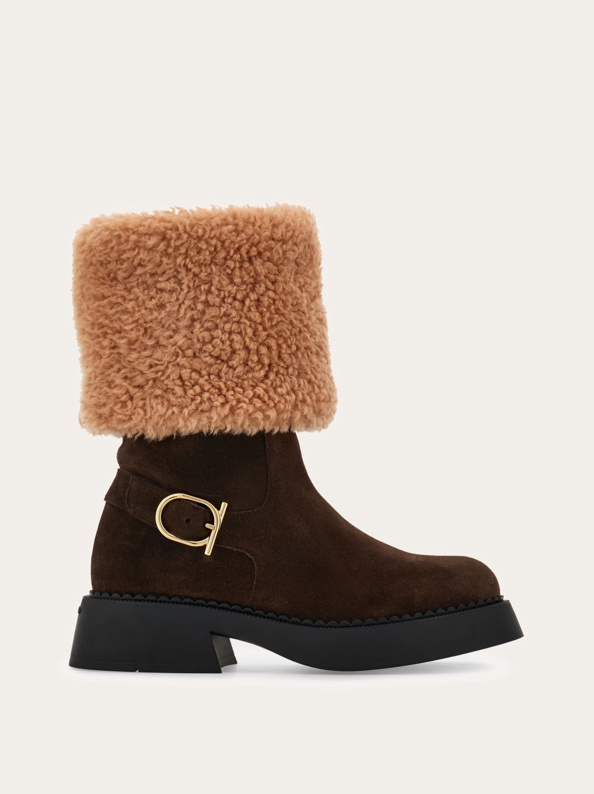 Ferragamo Donna Stivale basso Marrone Taglia 36.5