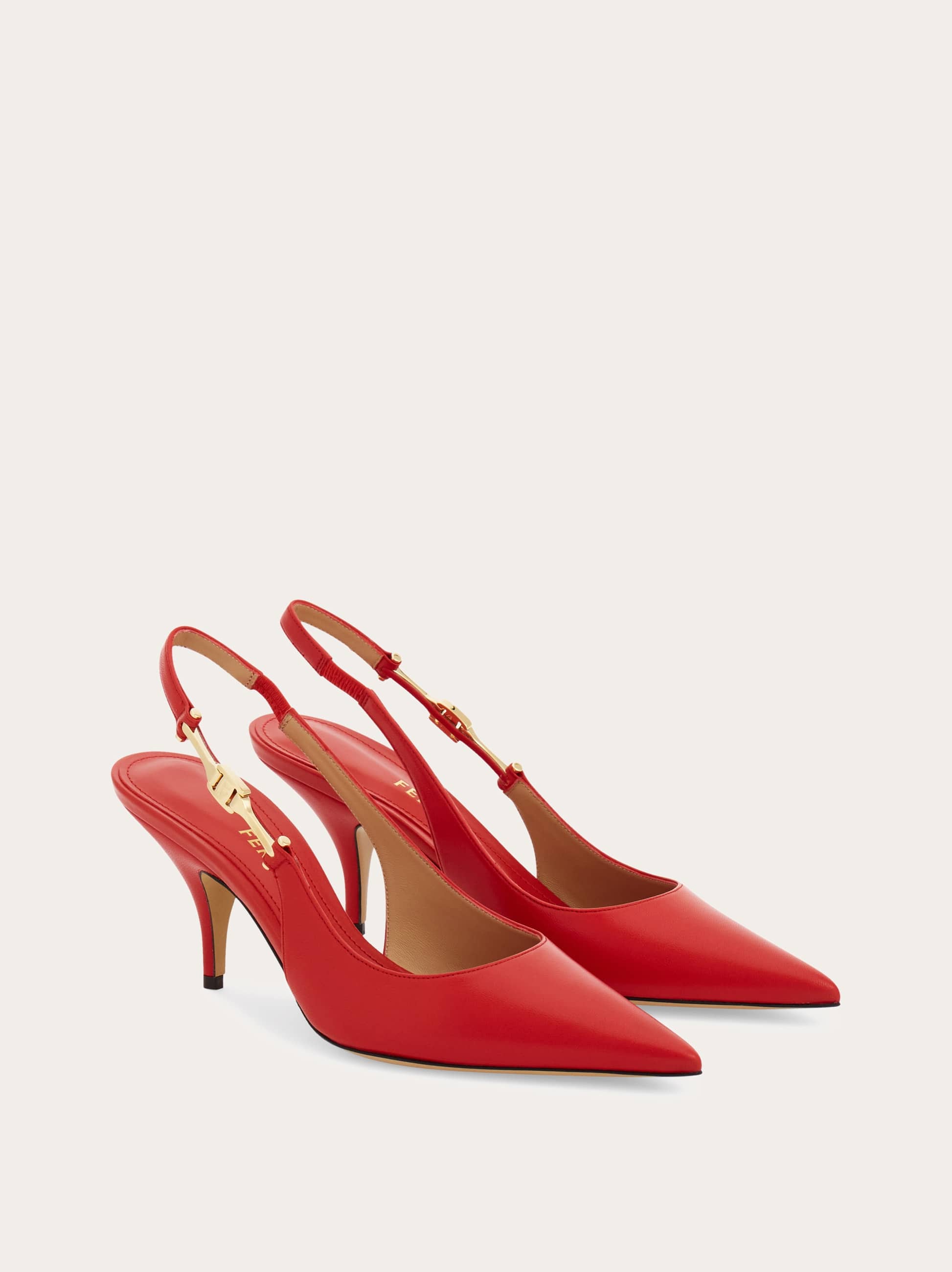Ferragamo F Buckle Slingback Pump