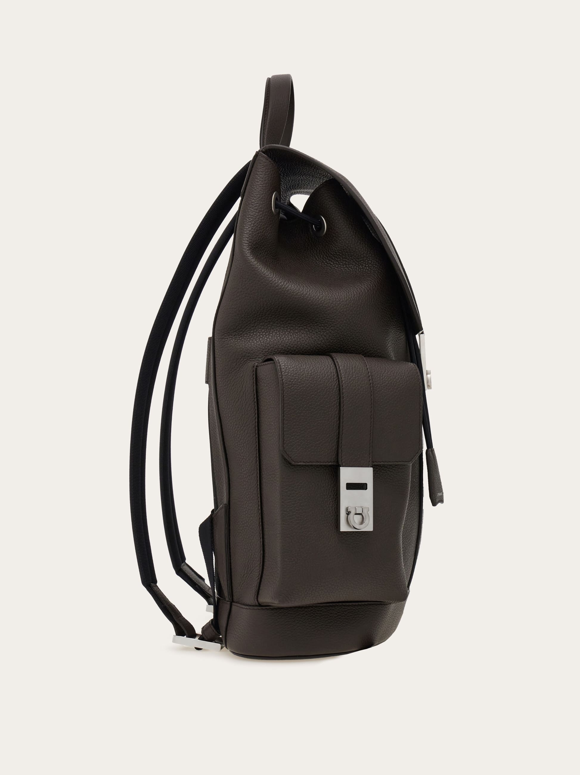  Ferragamo Herren Rucksack Mit Doppeltasche Braun 
