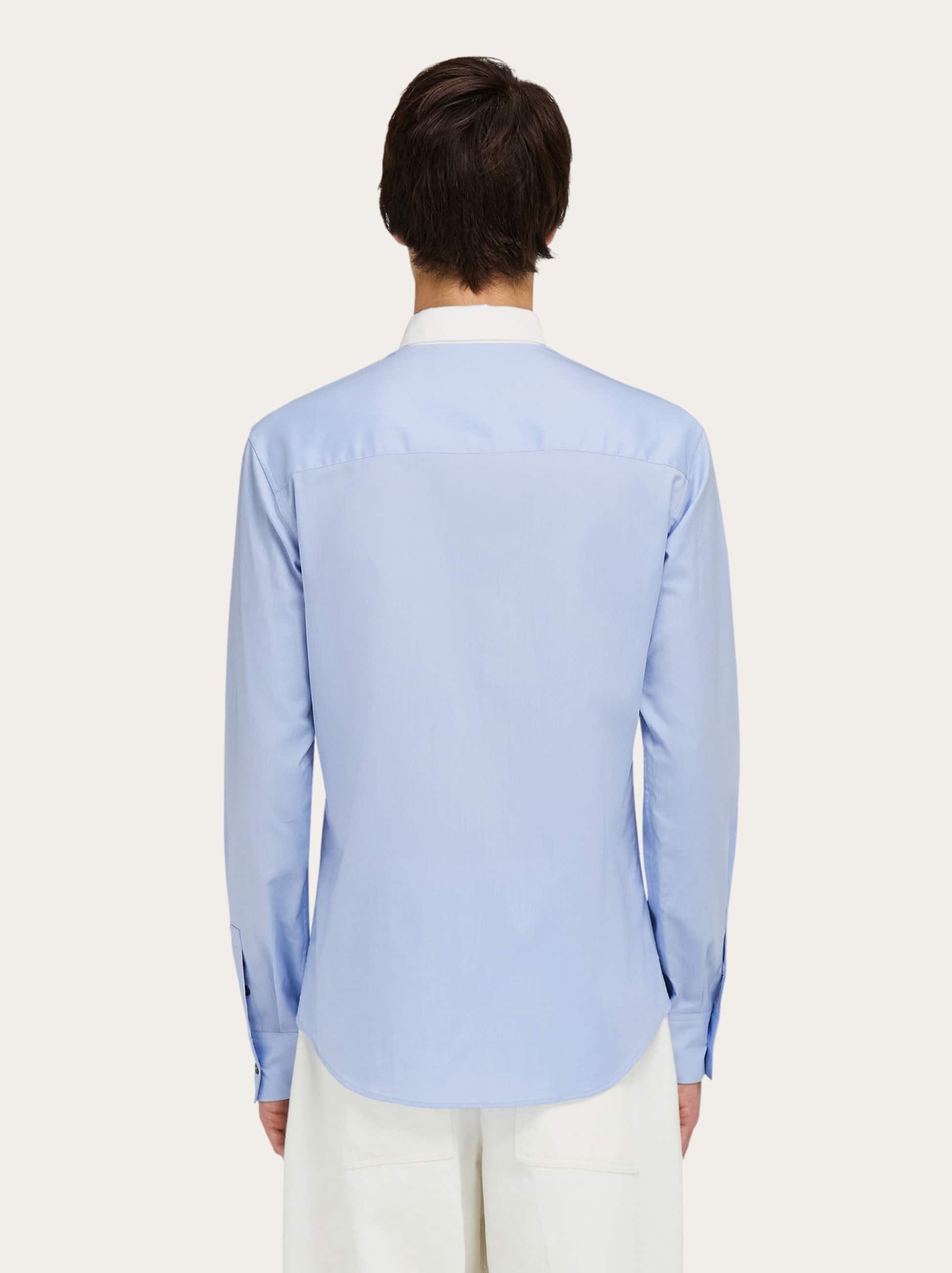  Ferragamo Herren Button-down-hemd Blau 