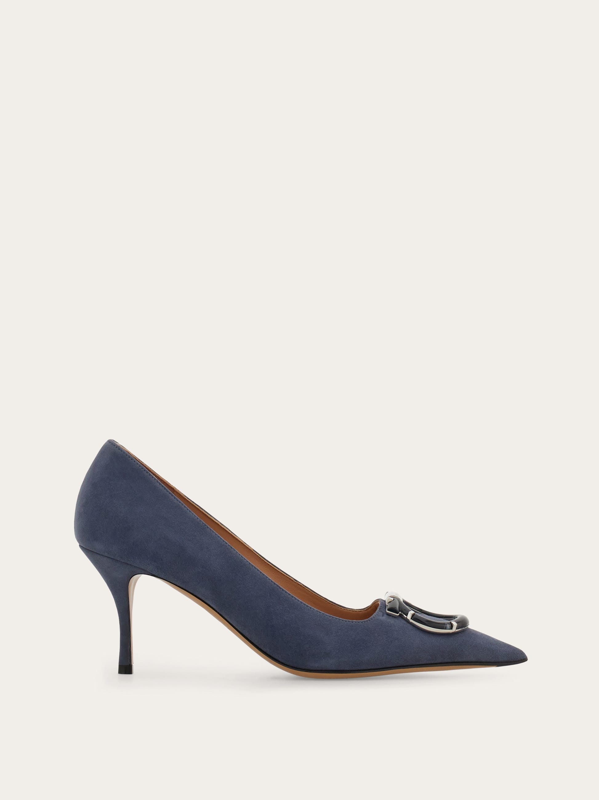 Ferragamo Donna Décolleté maxi Gancini Blu Taglia 36