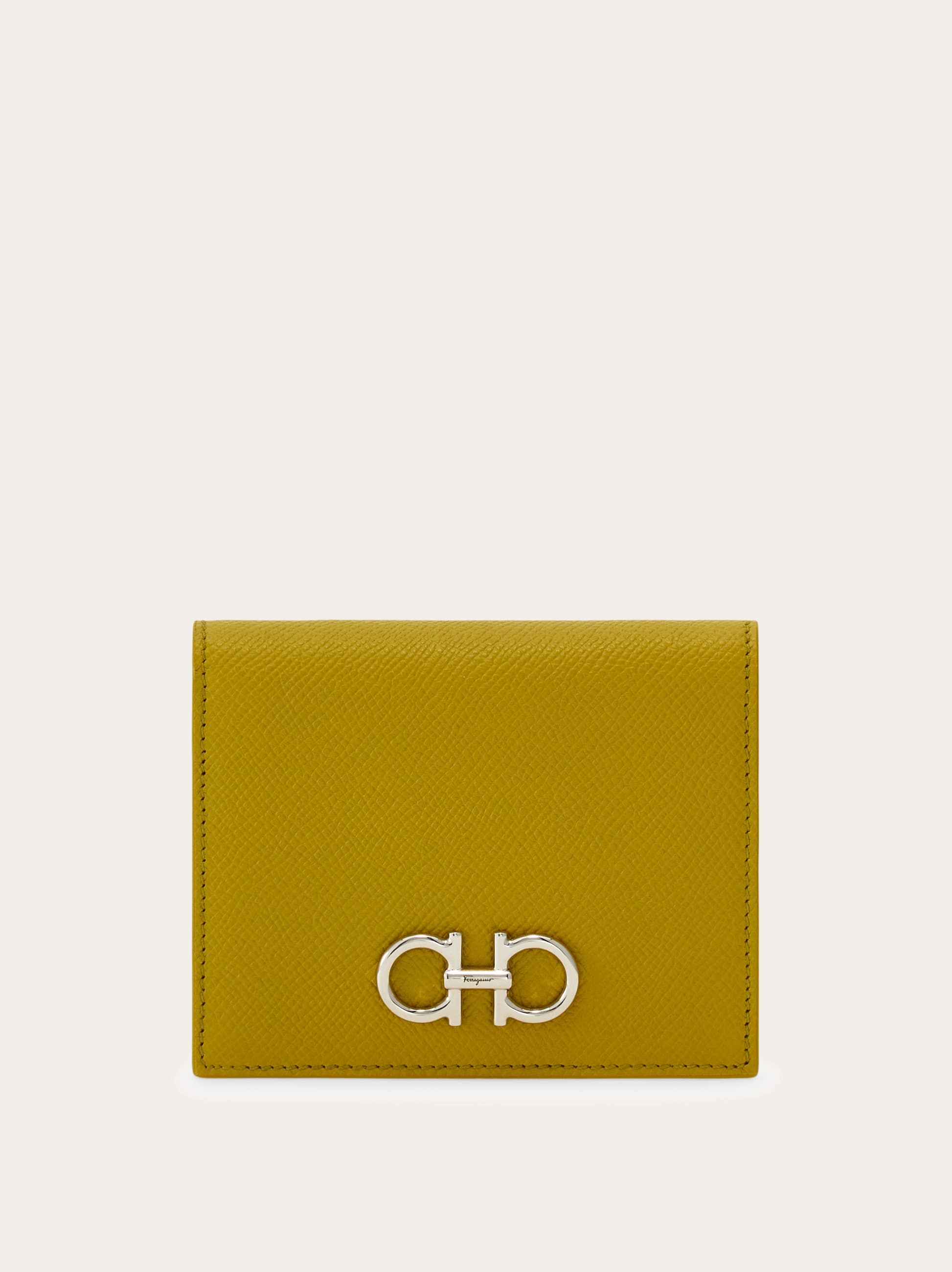 Ferragamo Donna Portafoglio compatto Gancini Verde