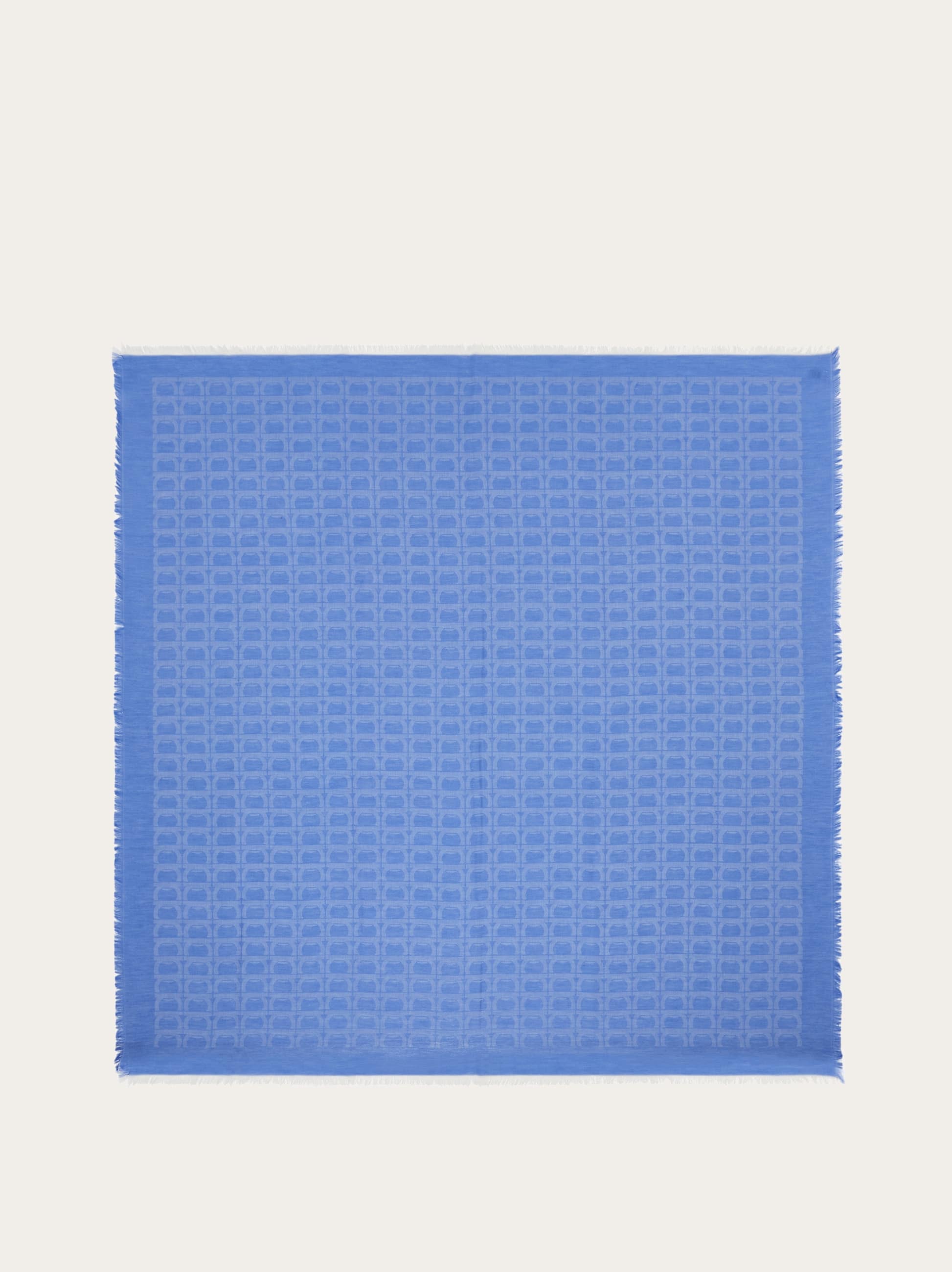 Ferragamo Uomo Scialle Gancini Blu