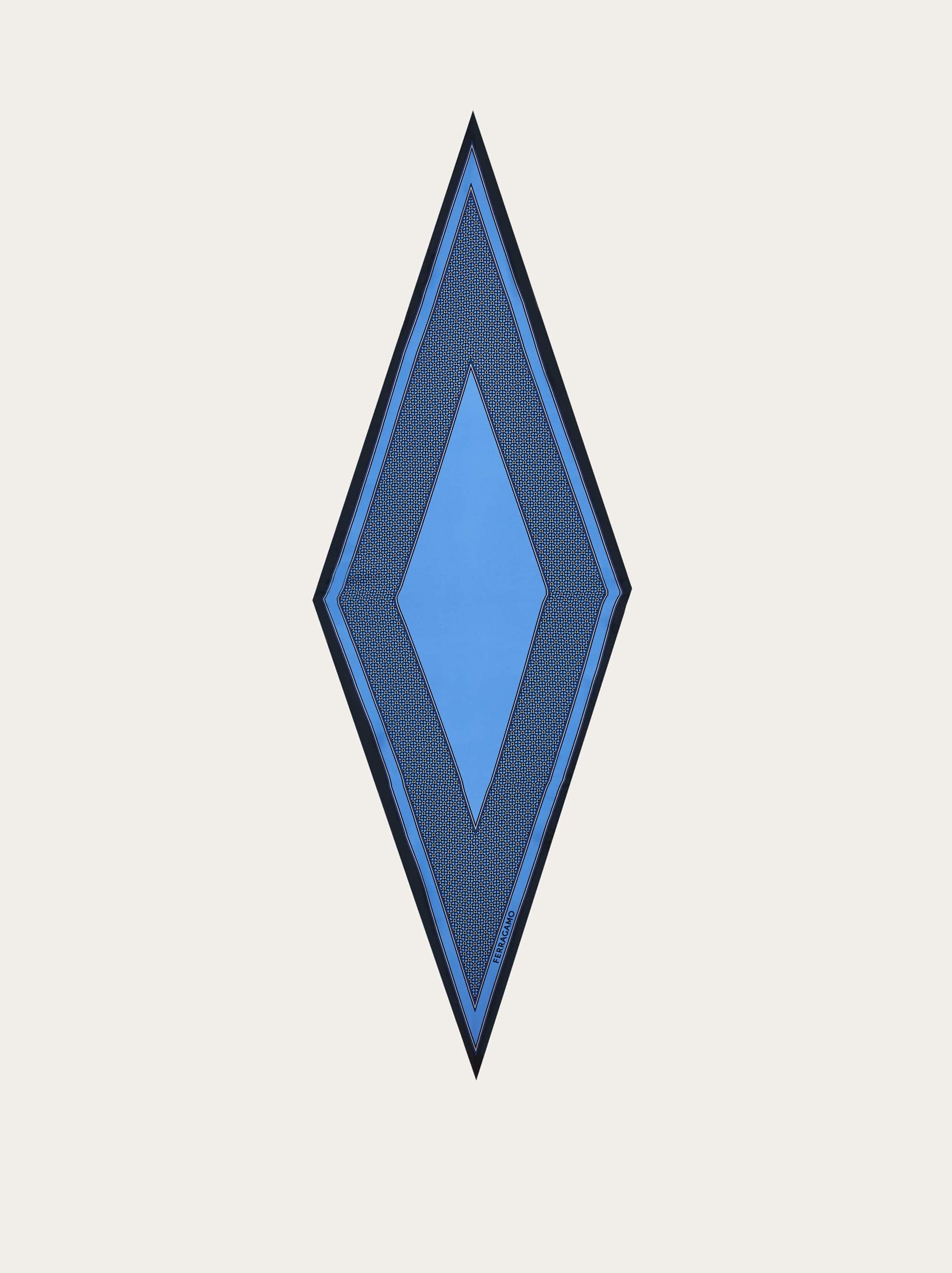 Ferragamo Uomo Bandeau a rombo Blu