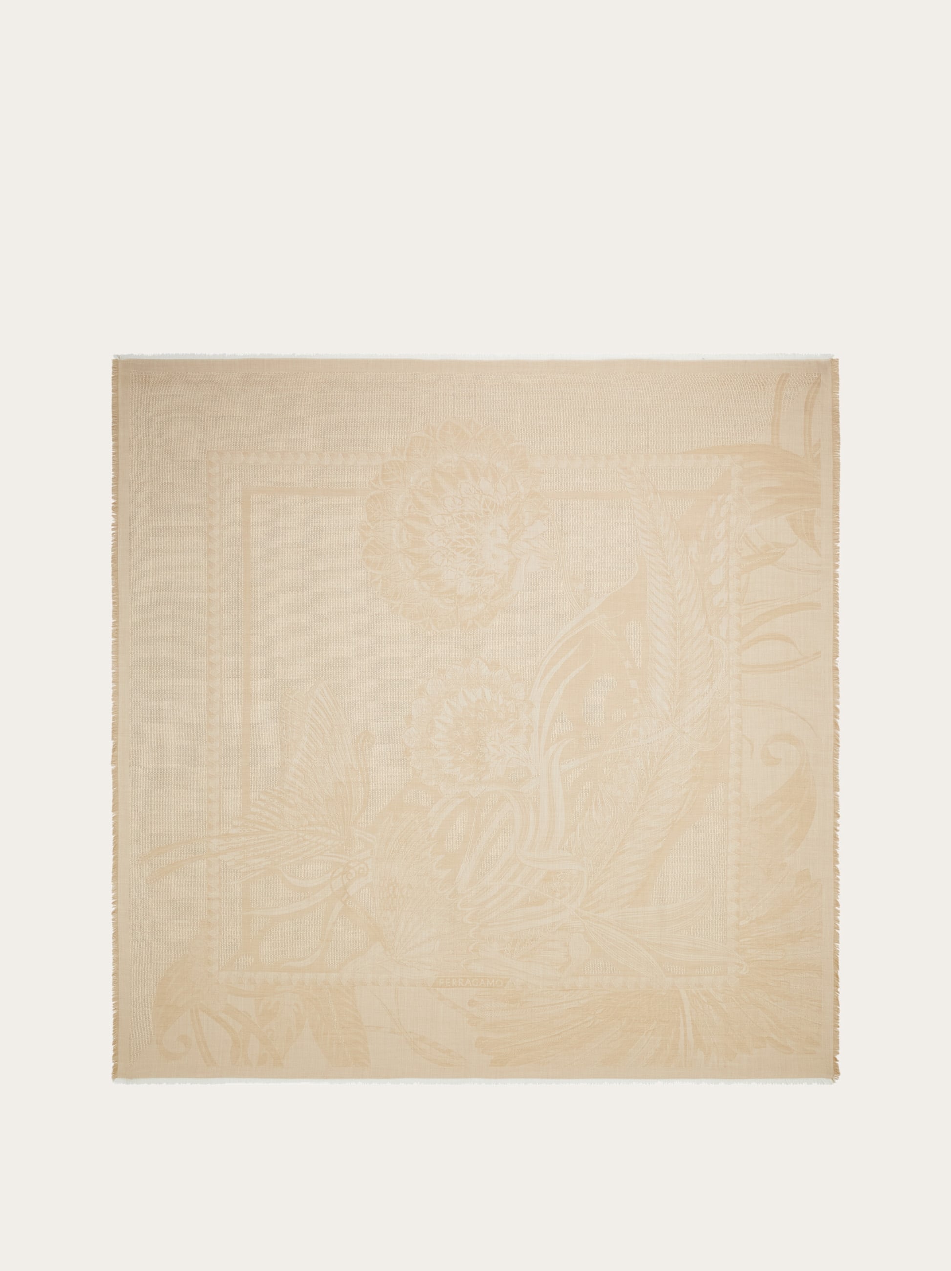 Ferragamo Silk And Cashmere Stole