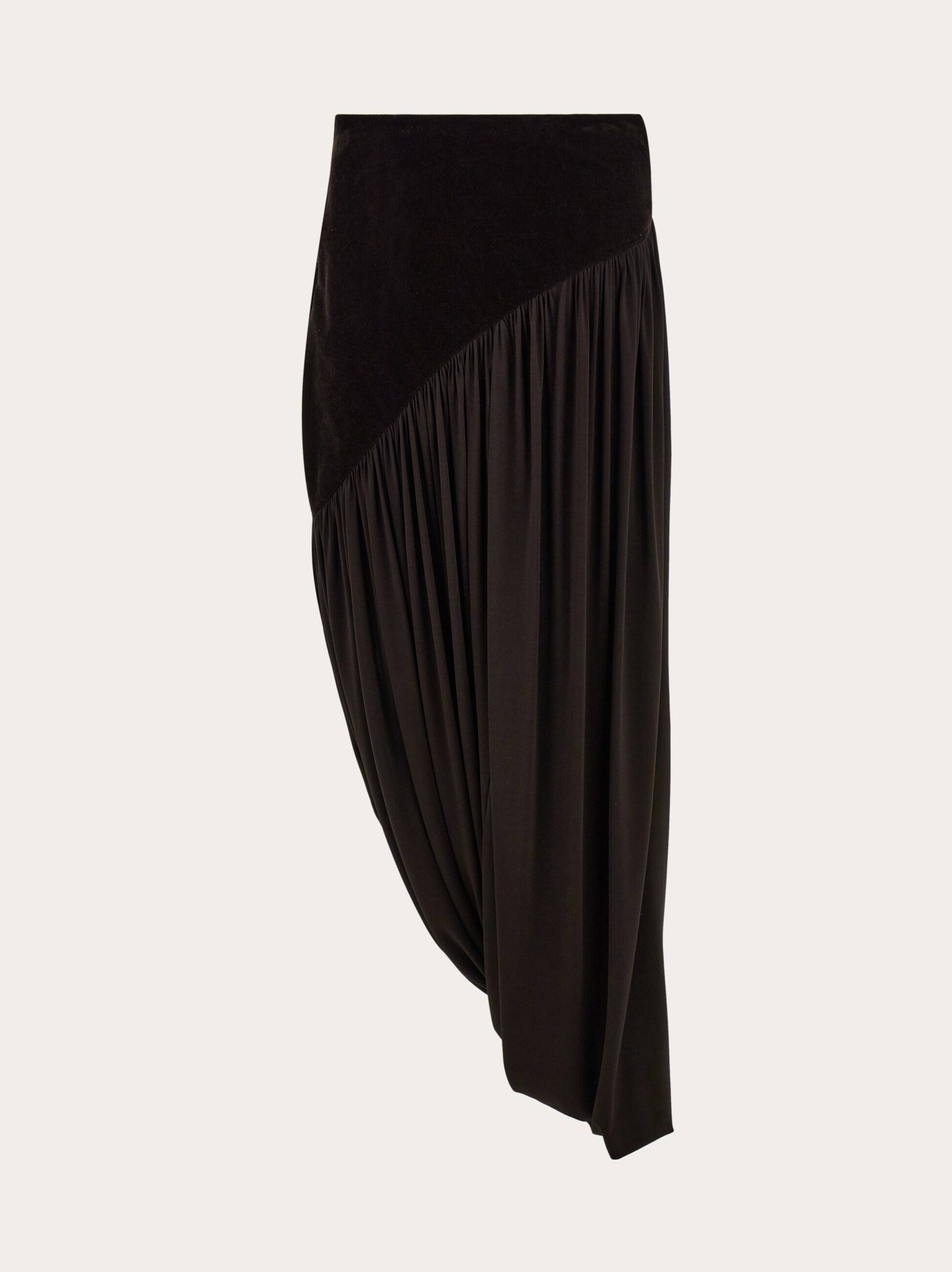 Ferragamo Donna Gonna drappeggiata Marrone