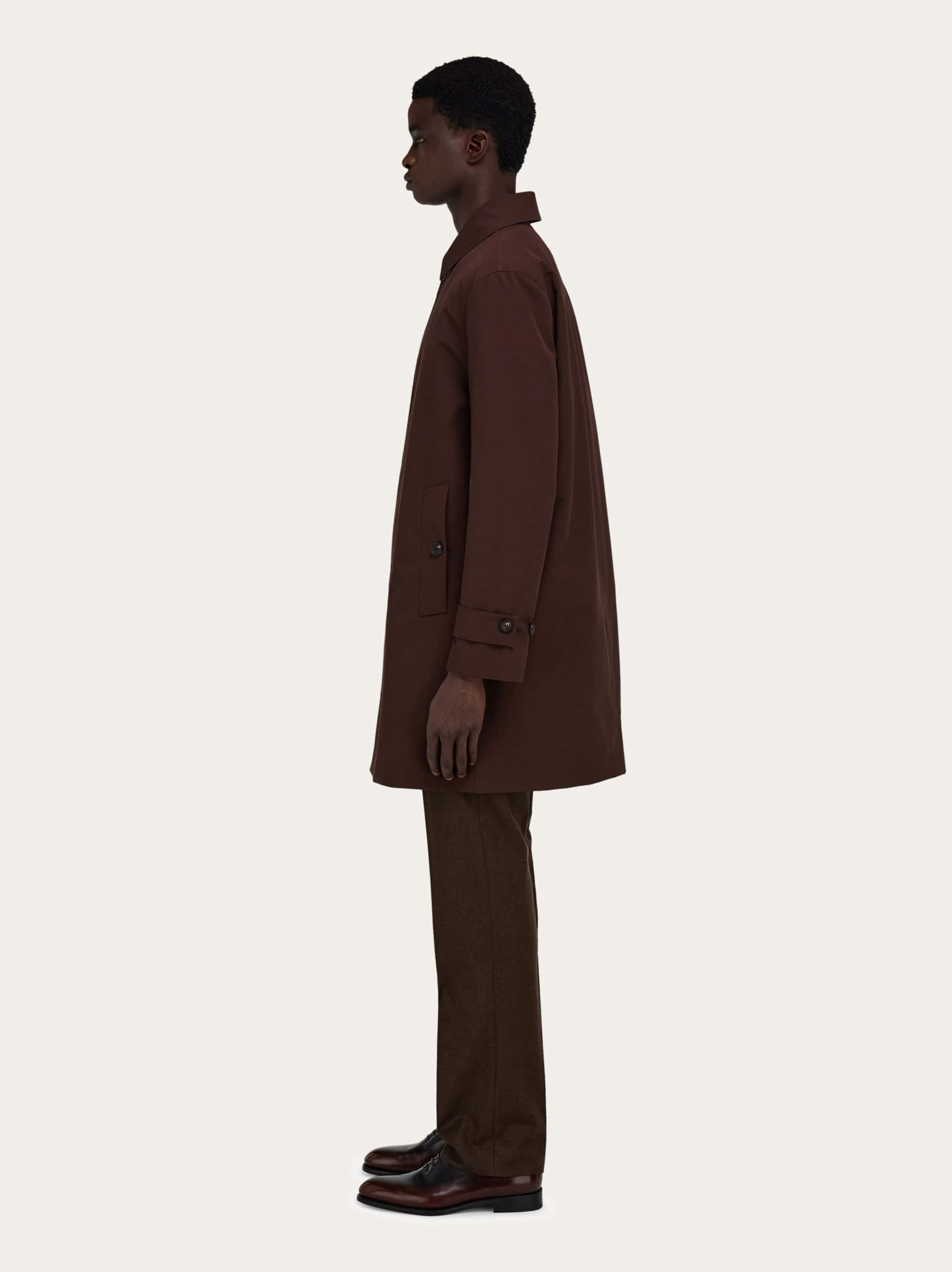  Ferragamo Herren Trenchcoat Braun 