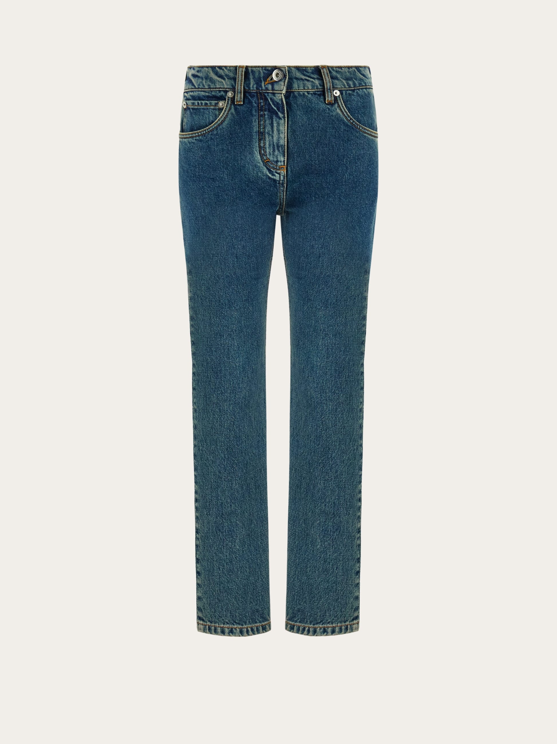 Ferragamo Donna Denim slim fit Blu