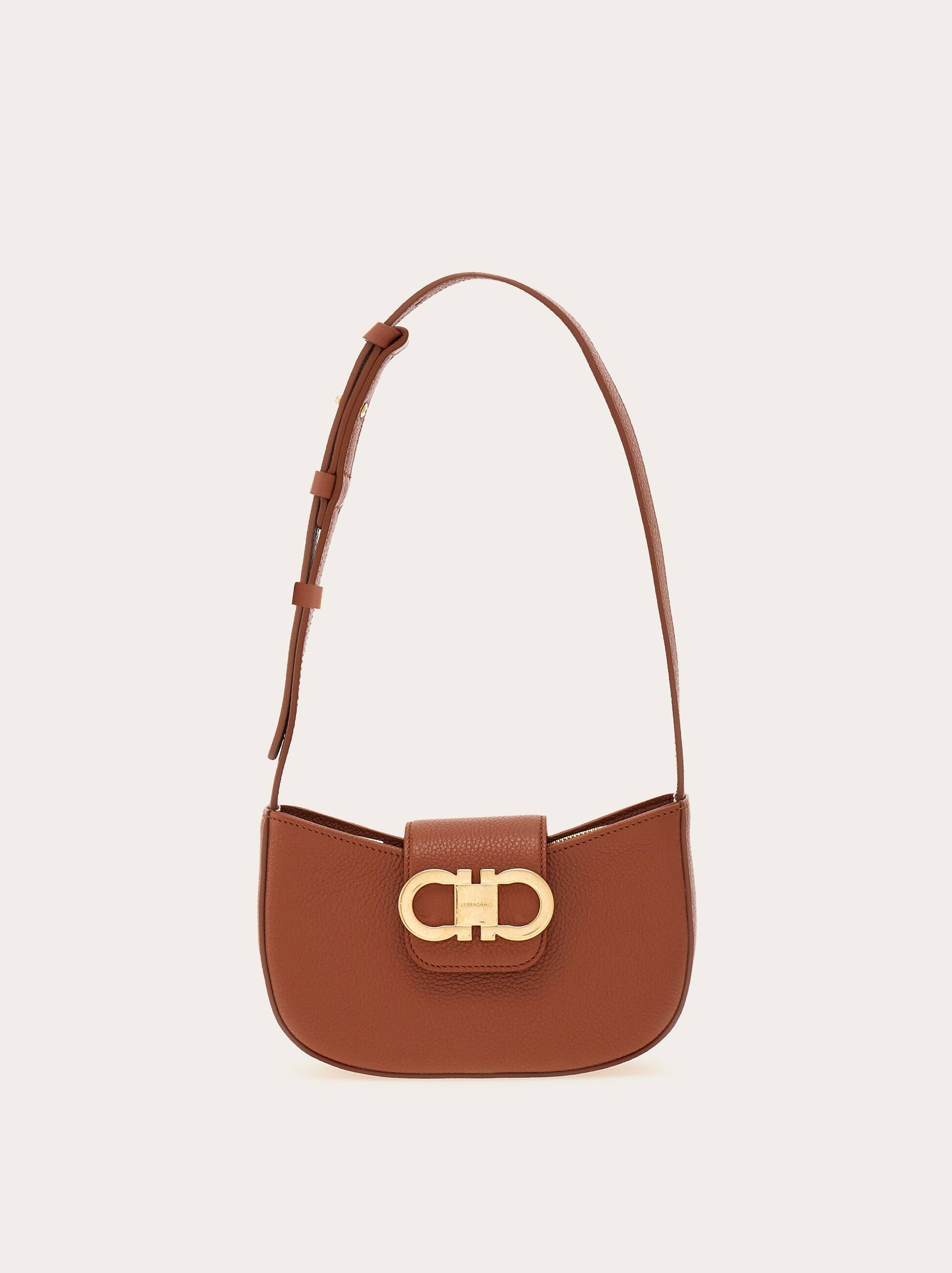 Ferragamo Donna Mini bag Double Gancini Marrone