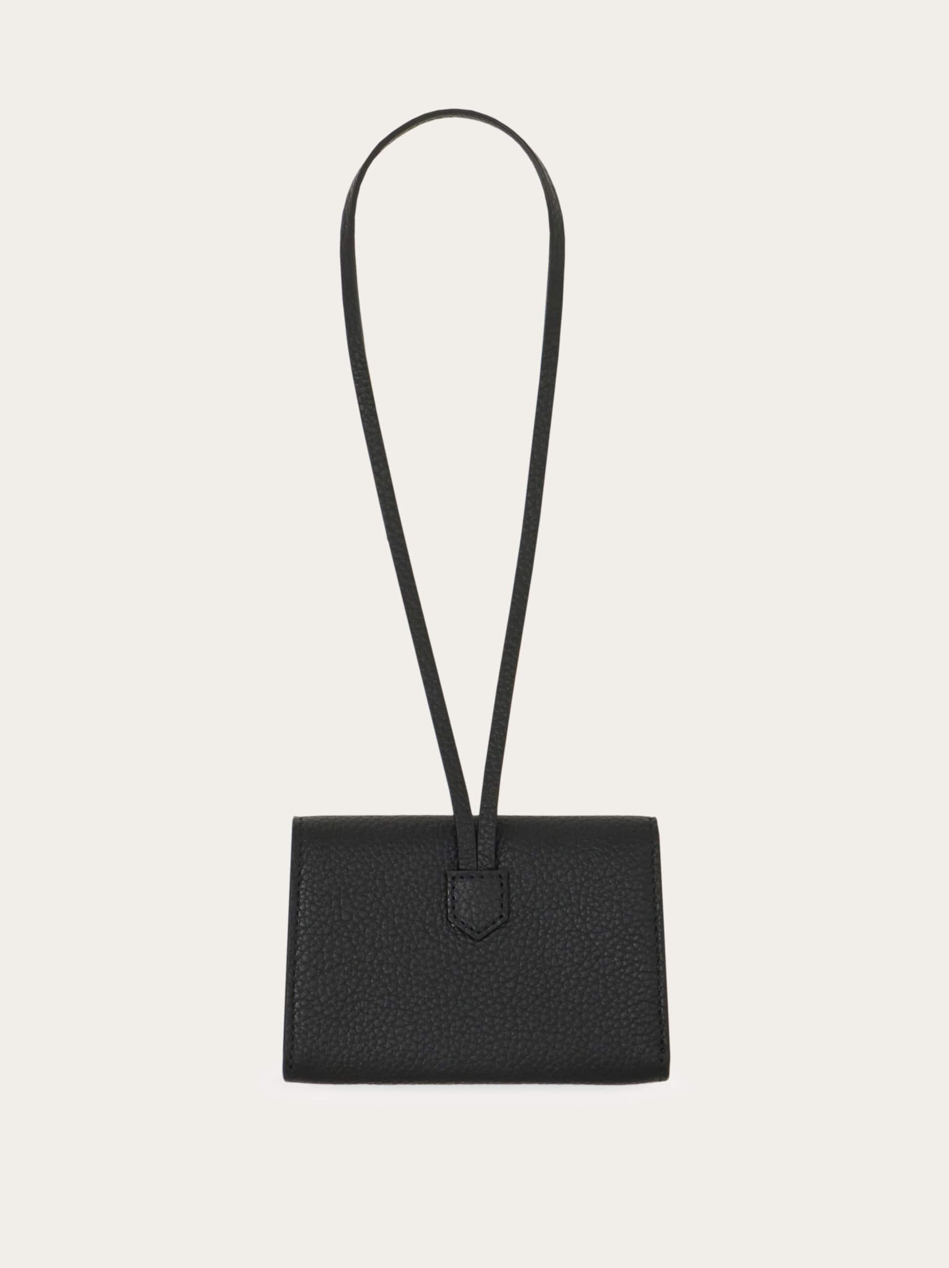  Ferragamo Damen Kartenanhänger Schwarz 