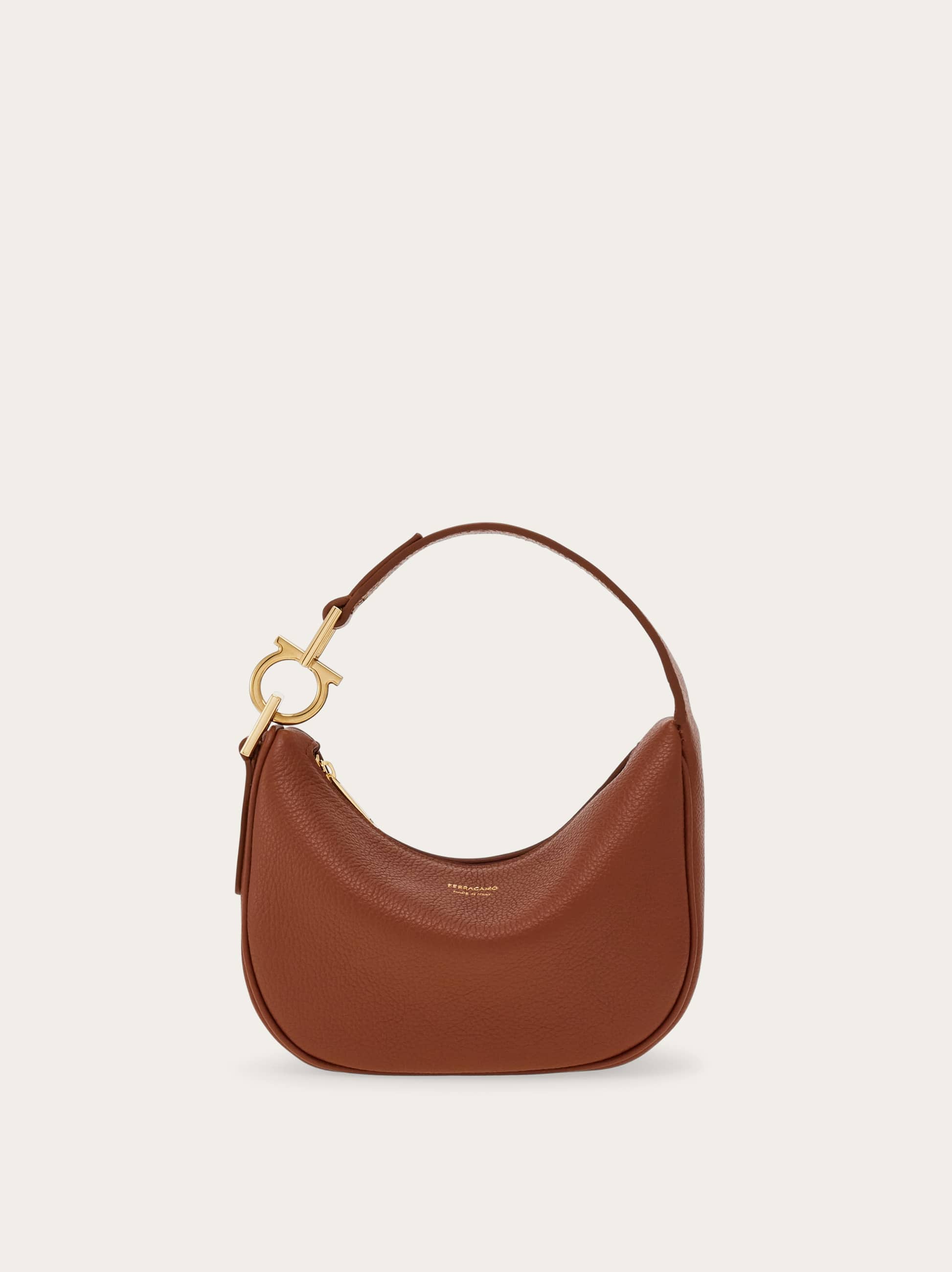 Ferragamo Donna Mini borsa hobo North-South Marrone