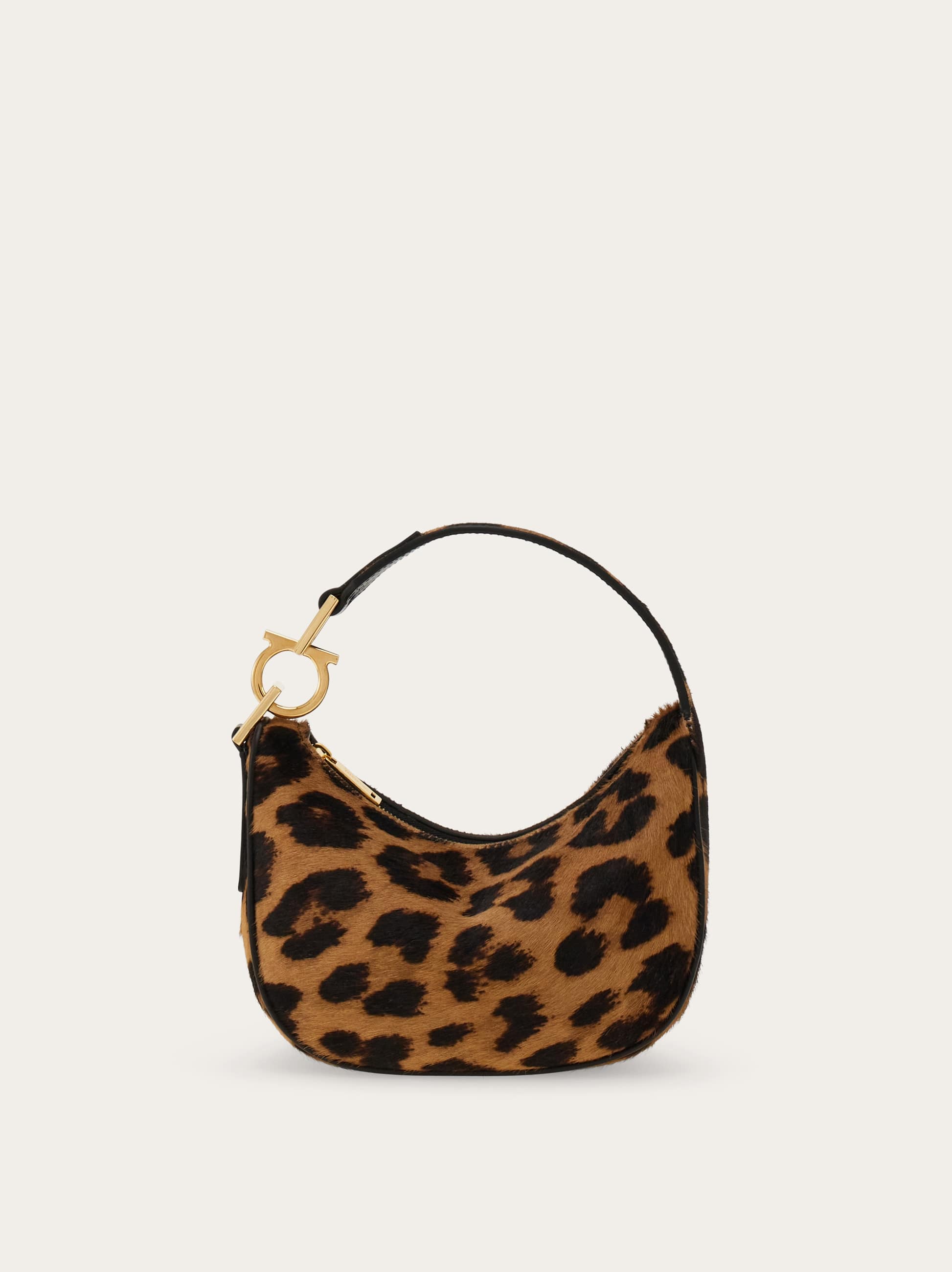 Ferragamo Donna Mini borsa hobo North-South (XS) Beige