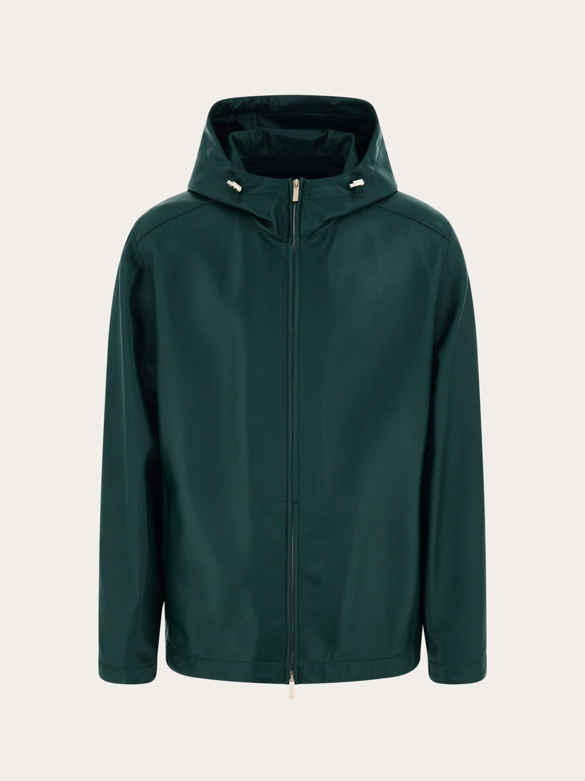 Ferragamo Uomo Giubbotto in nappa Verde