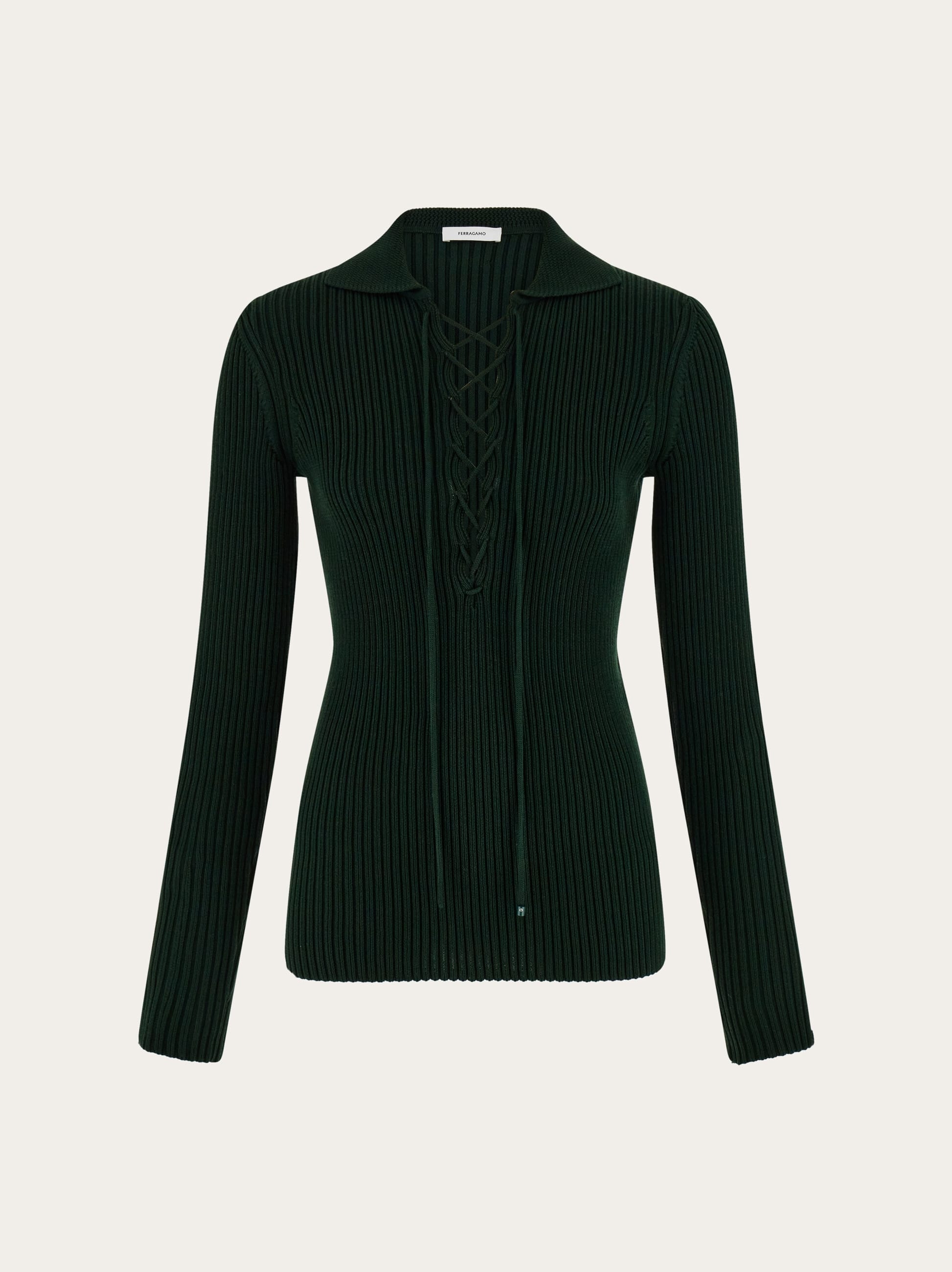 Ferragamo Donna Maglia con string Verde