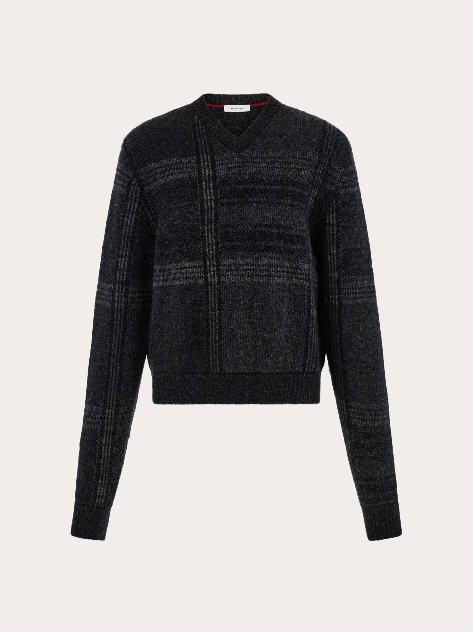 Ferragamo Donna Maglia V neck Grigio