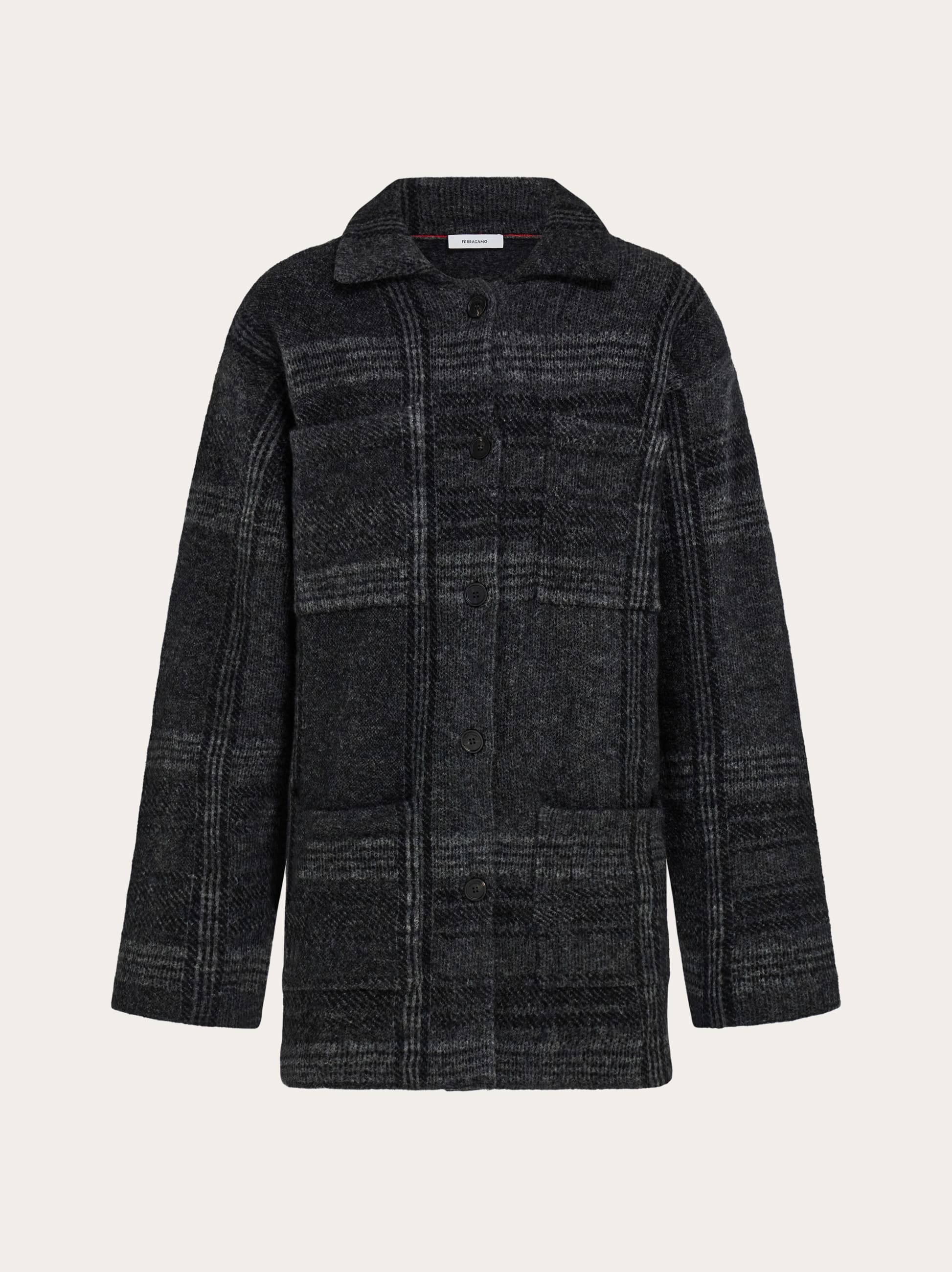 Ferragamo Donna Maxi cardigan Grigio