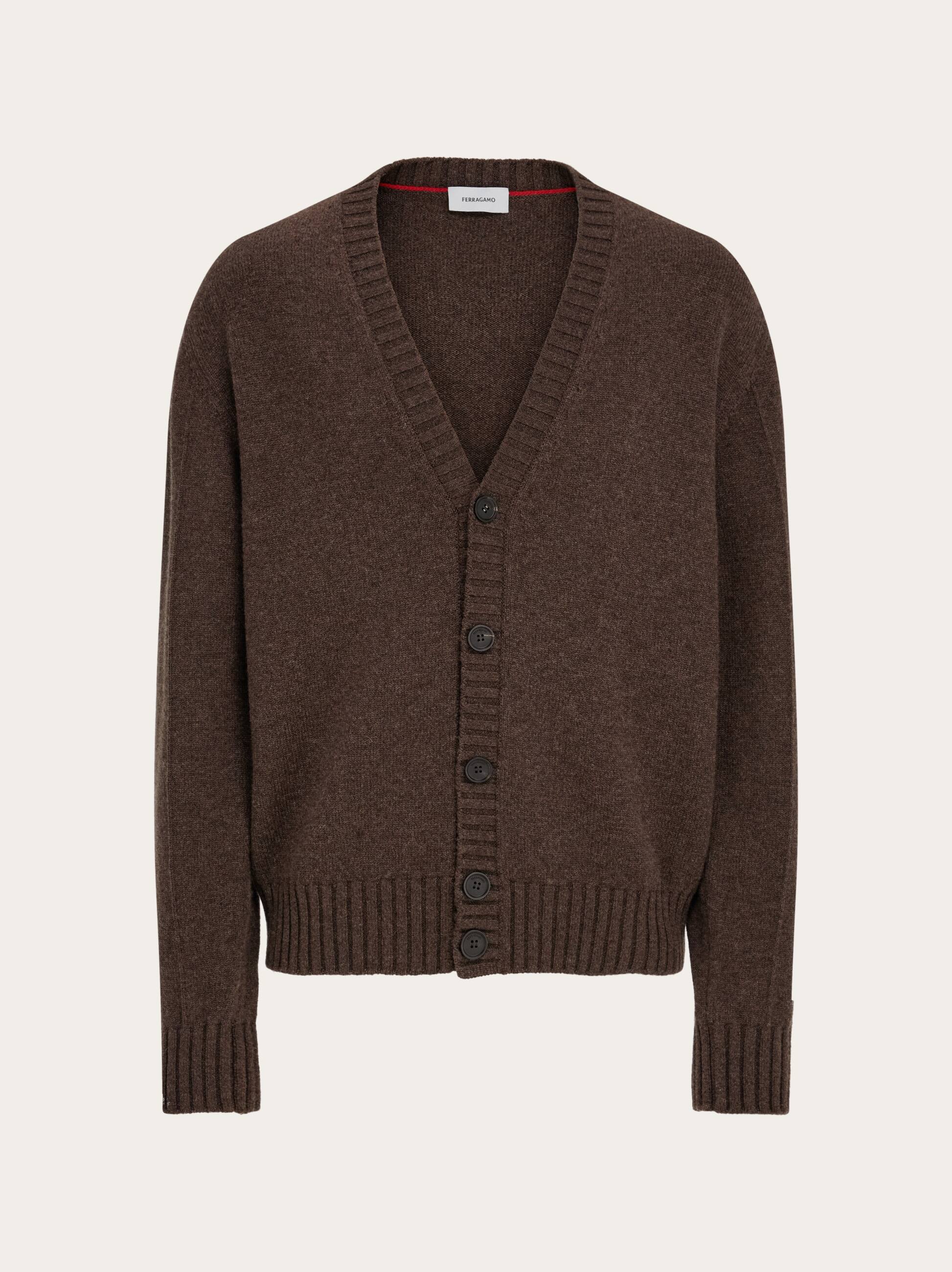 Ferragamo Uomo Cardigan in cashmere Marrone