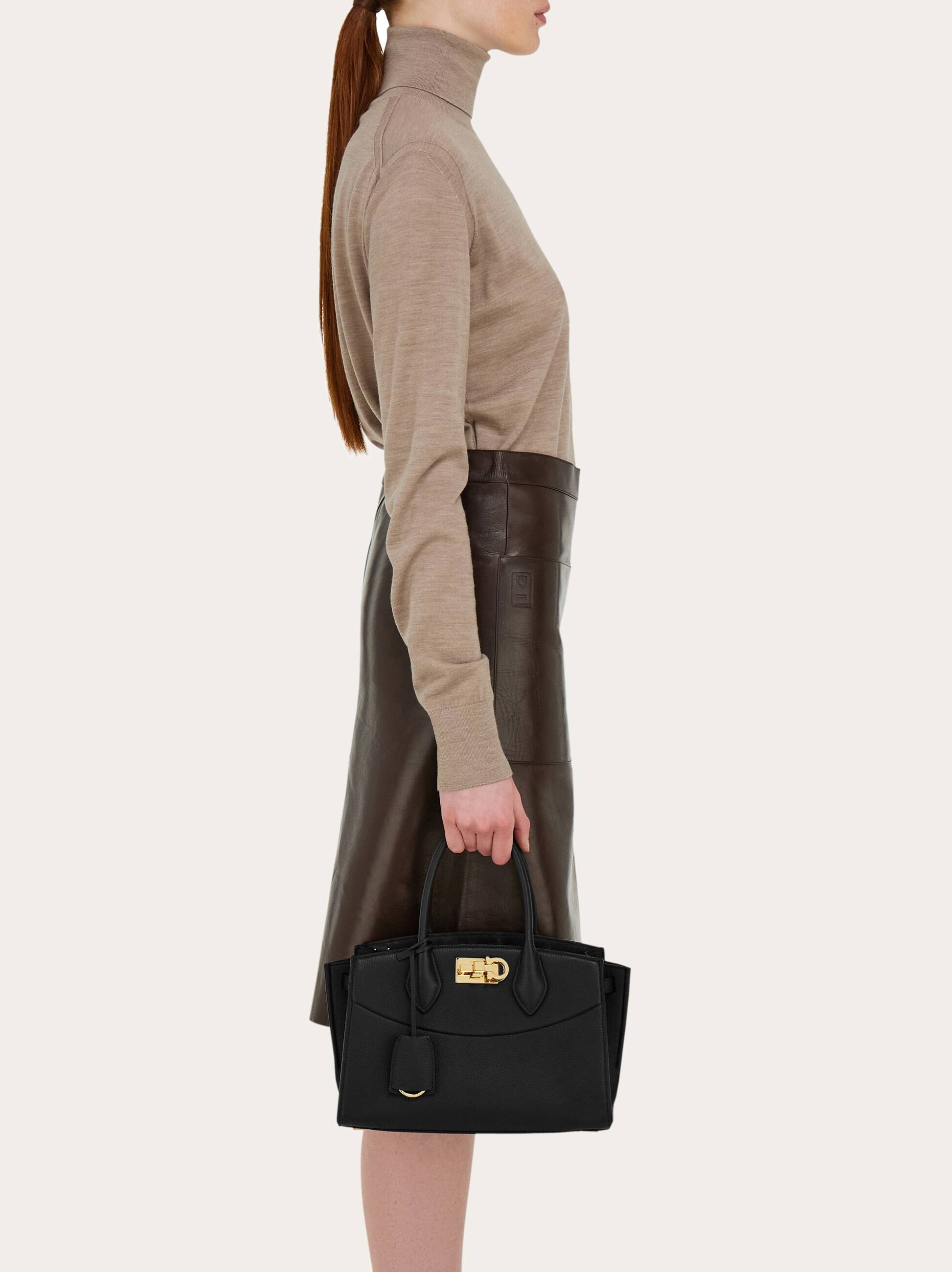 Ferragamo Structured Shoulder Bag Adjustable Strap