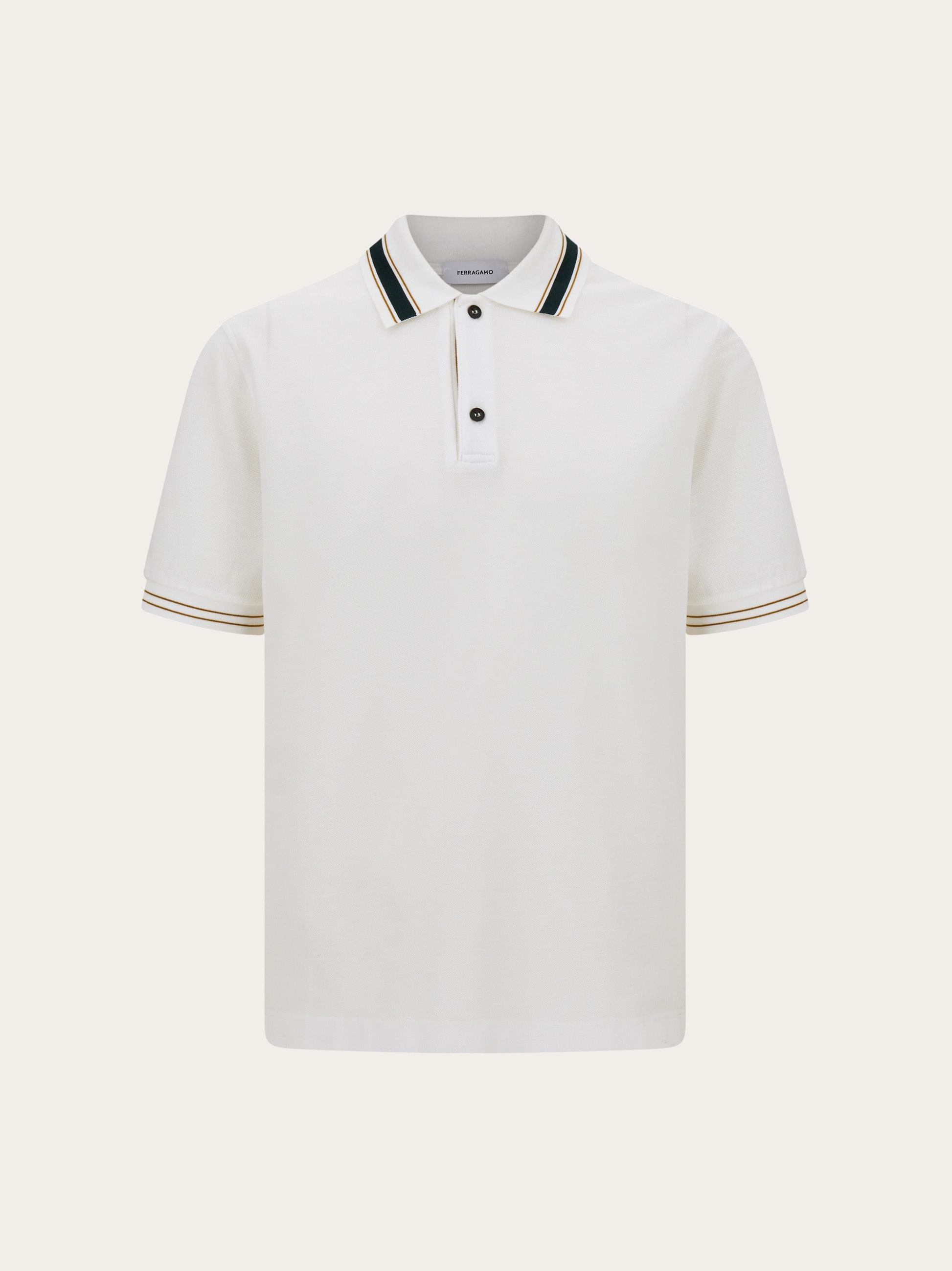 Ferragamo Uomo Polo a manica corta Bianco