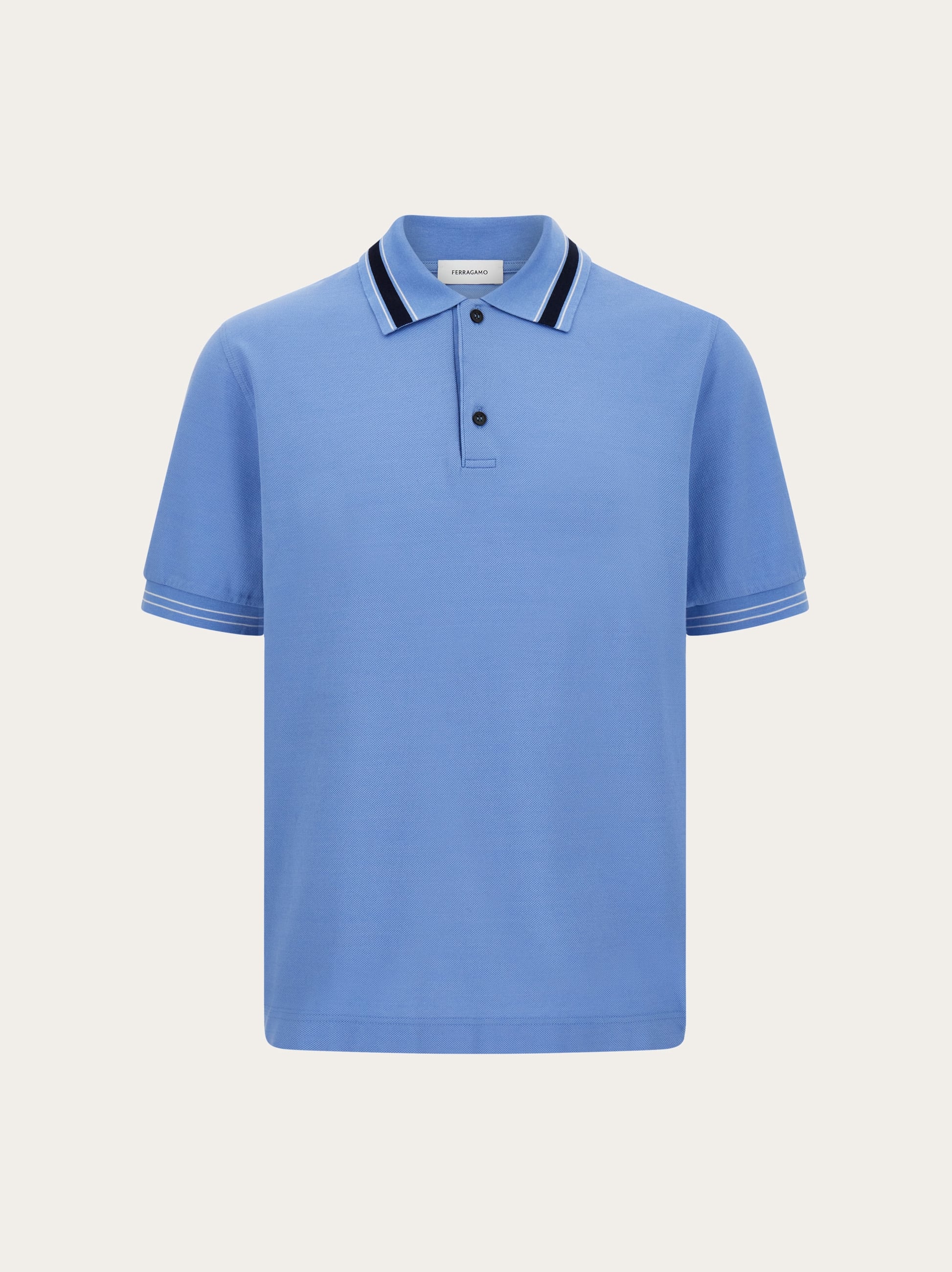 Ferragamo Uomo Polo a manica corta Blu