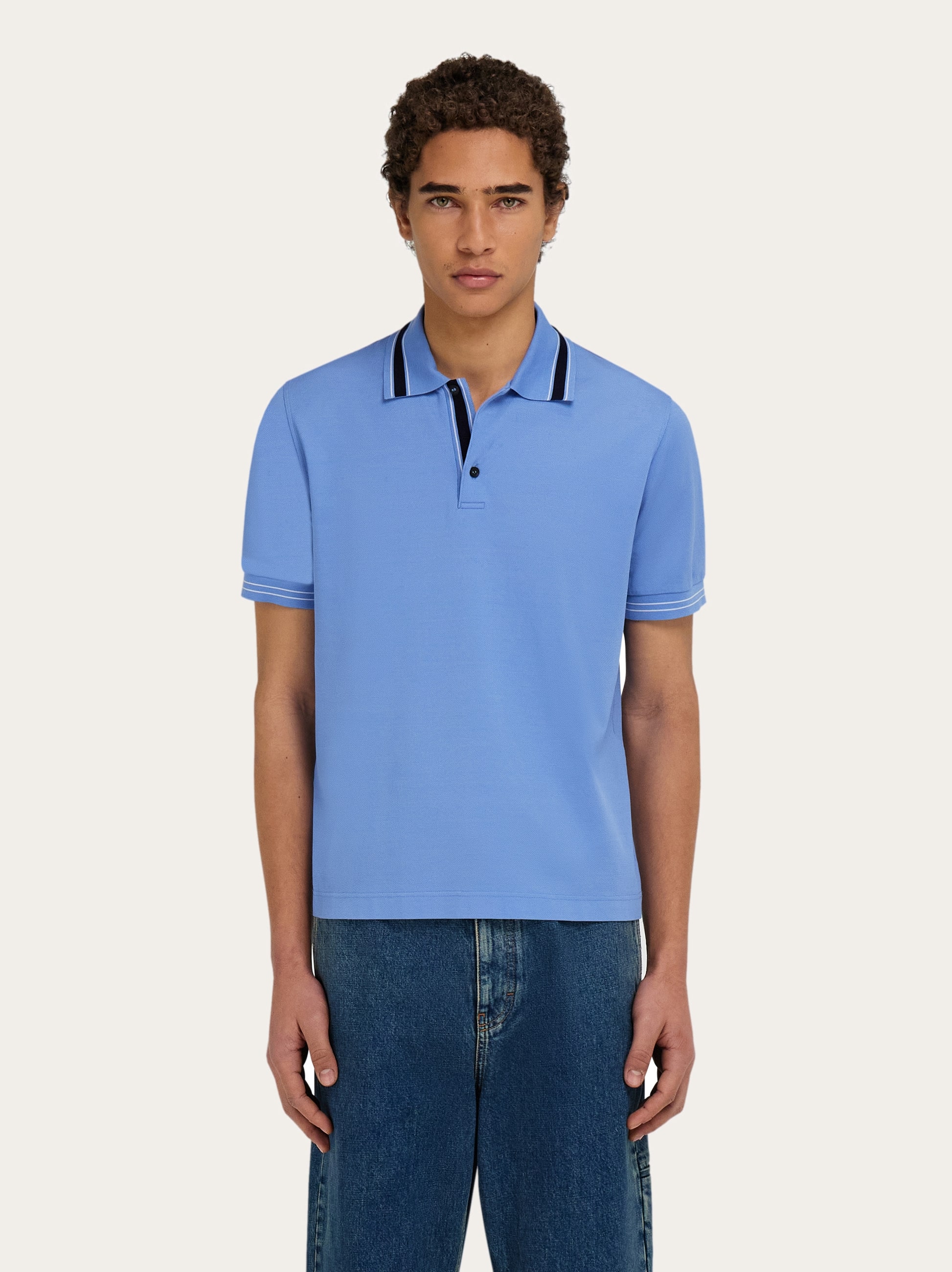 FERRAGAMO SHORT SLEEVE POLO SHIRT