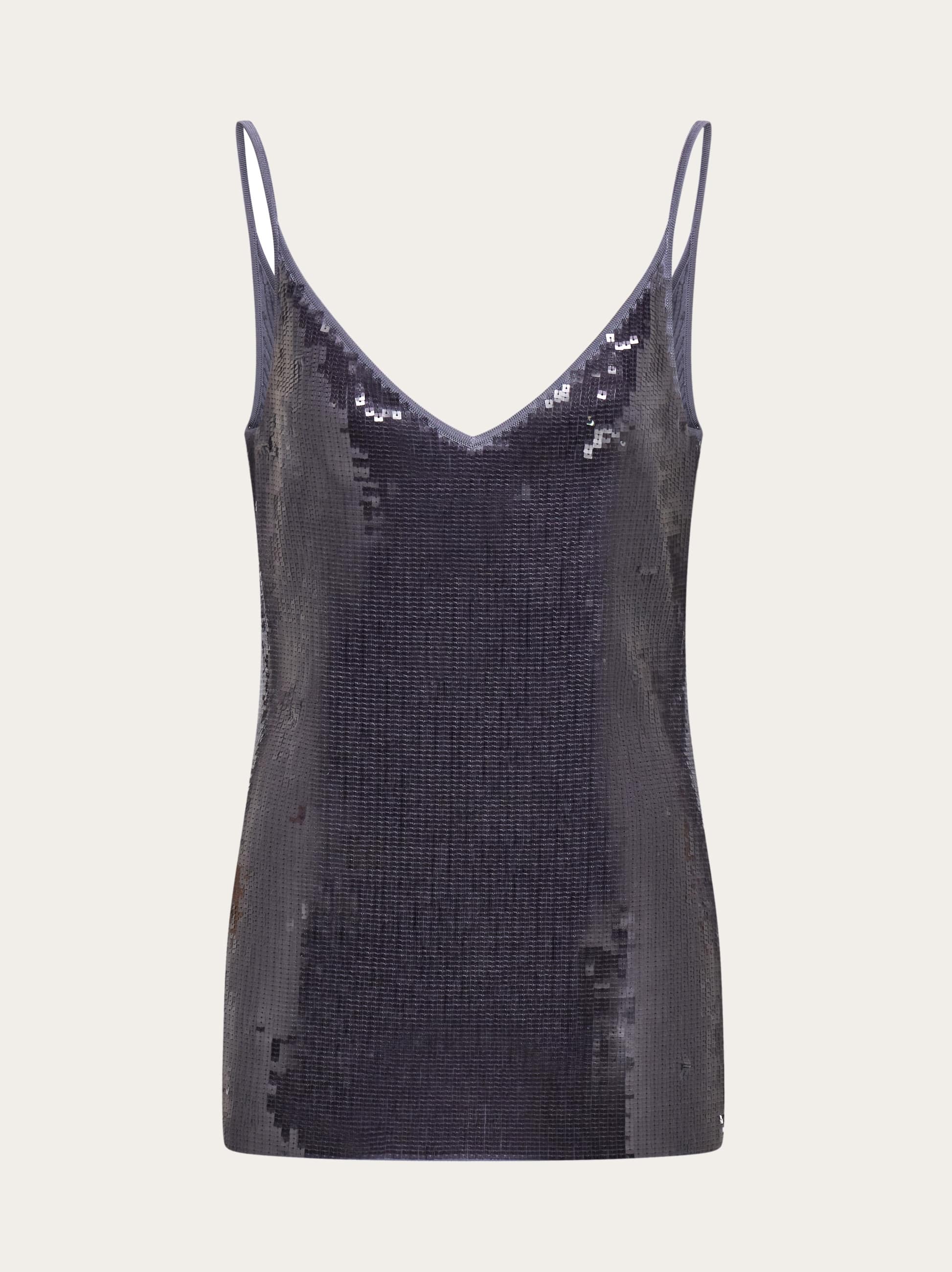 Ferragamo Donna Top con paillette Blu