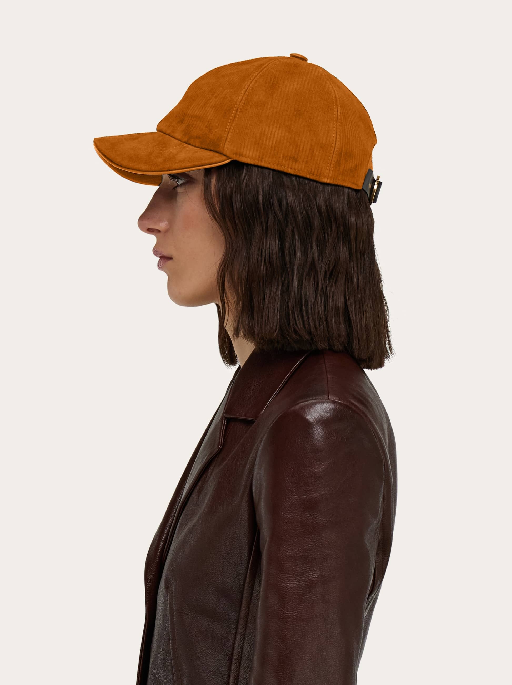 Ferragamo Corduroy Baseball Cap
