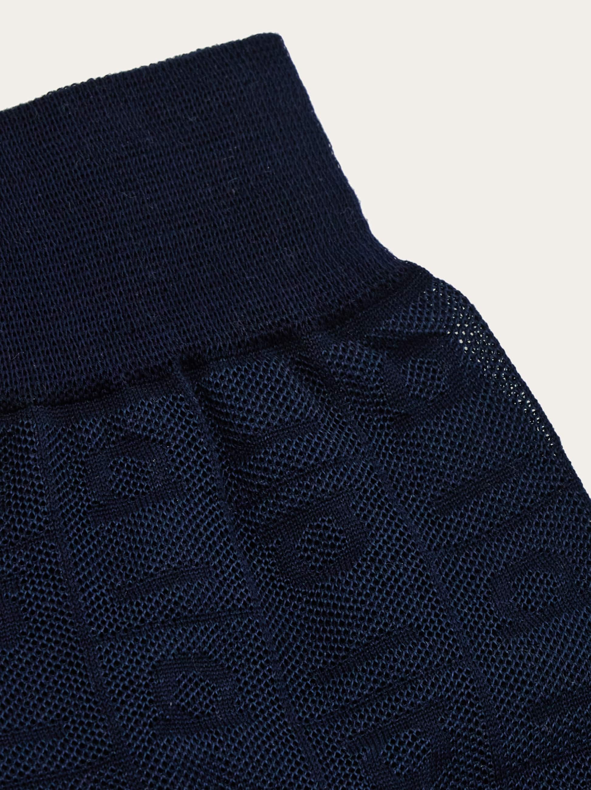 Ferragamo Monogram Ankle Socks In Blue