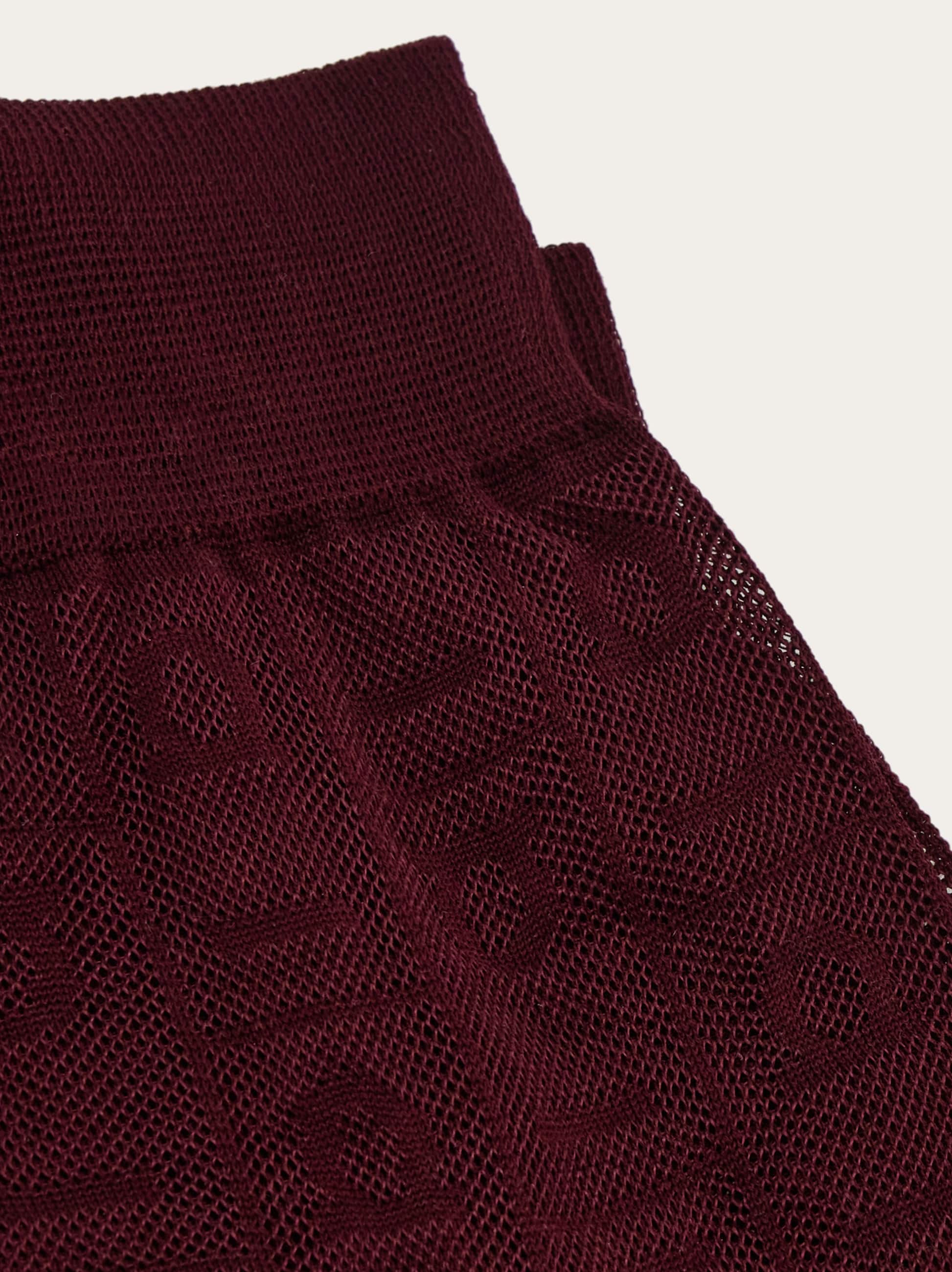 Ferragamo Monogram Ankle Socks In Burgundy