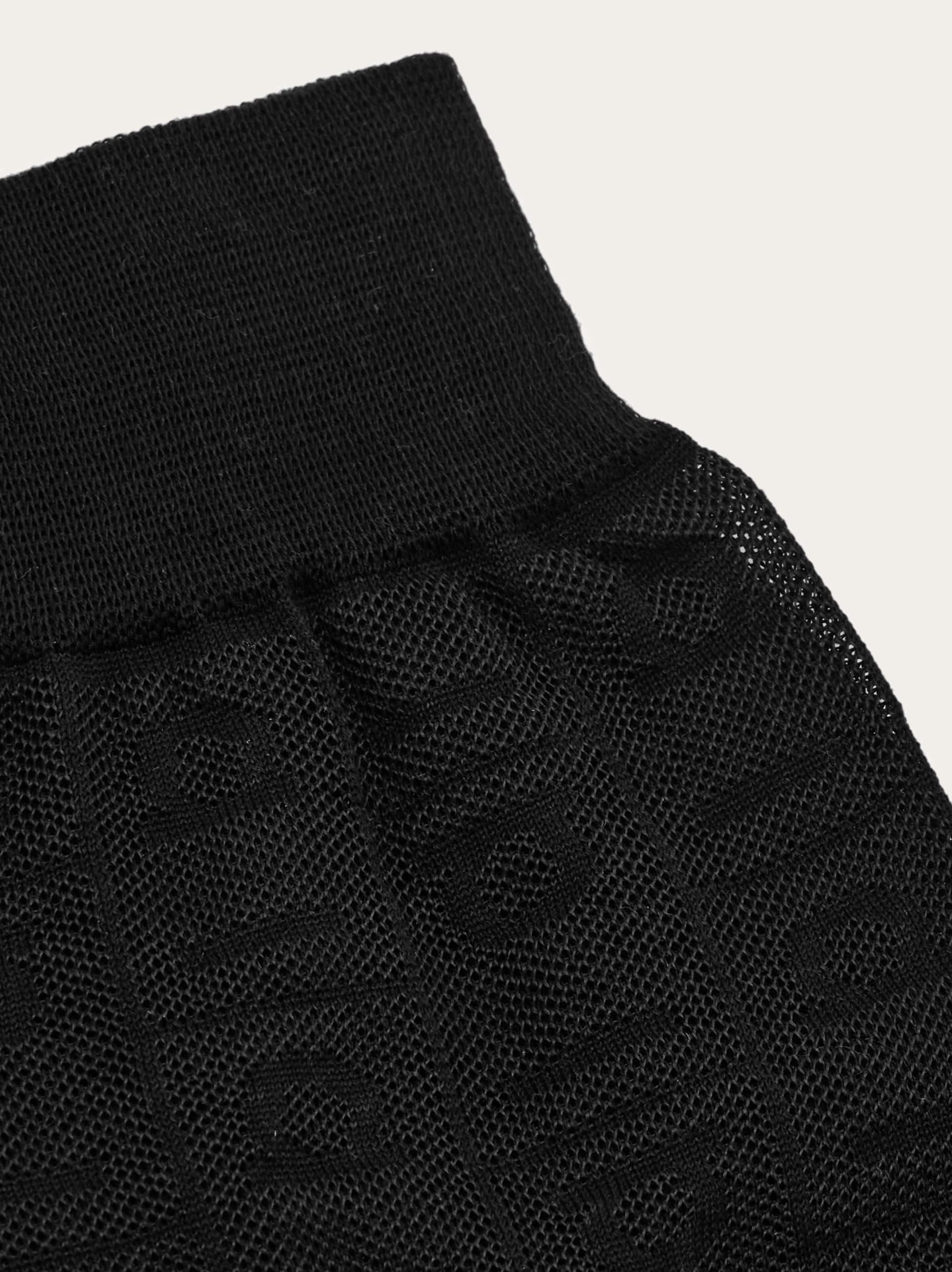 Ferragamo Monogram Ankle Socks In Black
