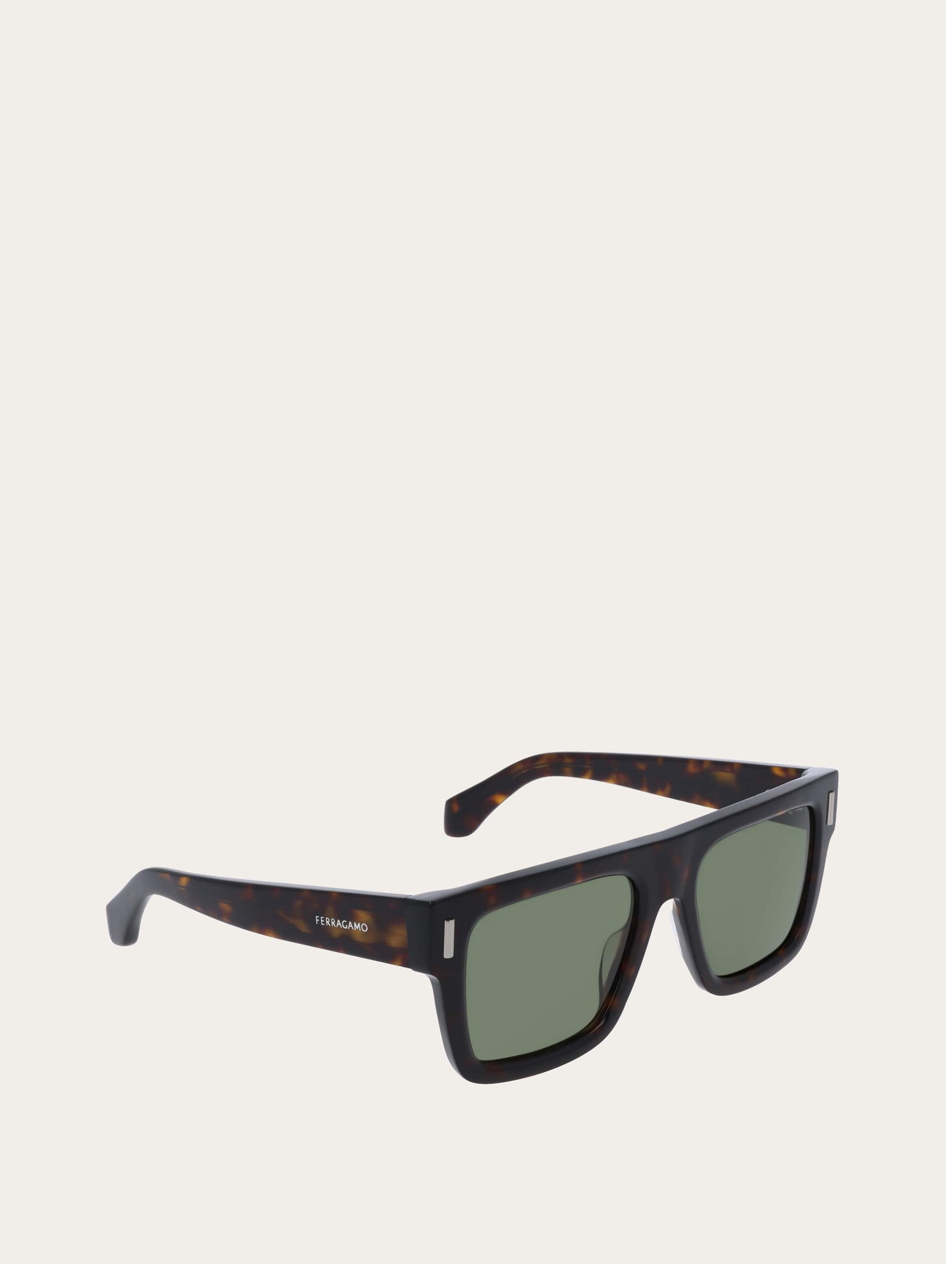  Ferragamo Herren Rechteckige Sonnenbrillen Braun 