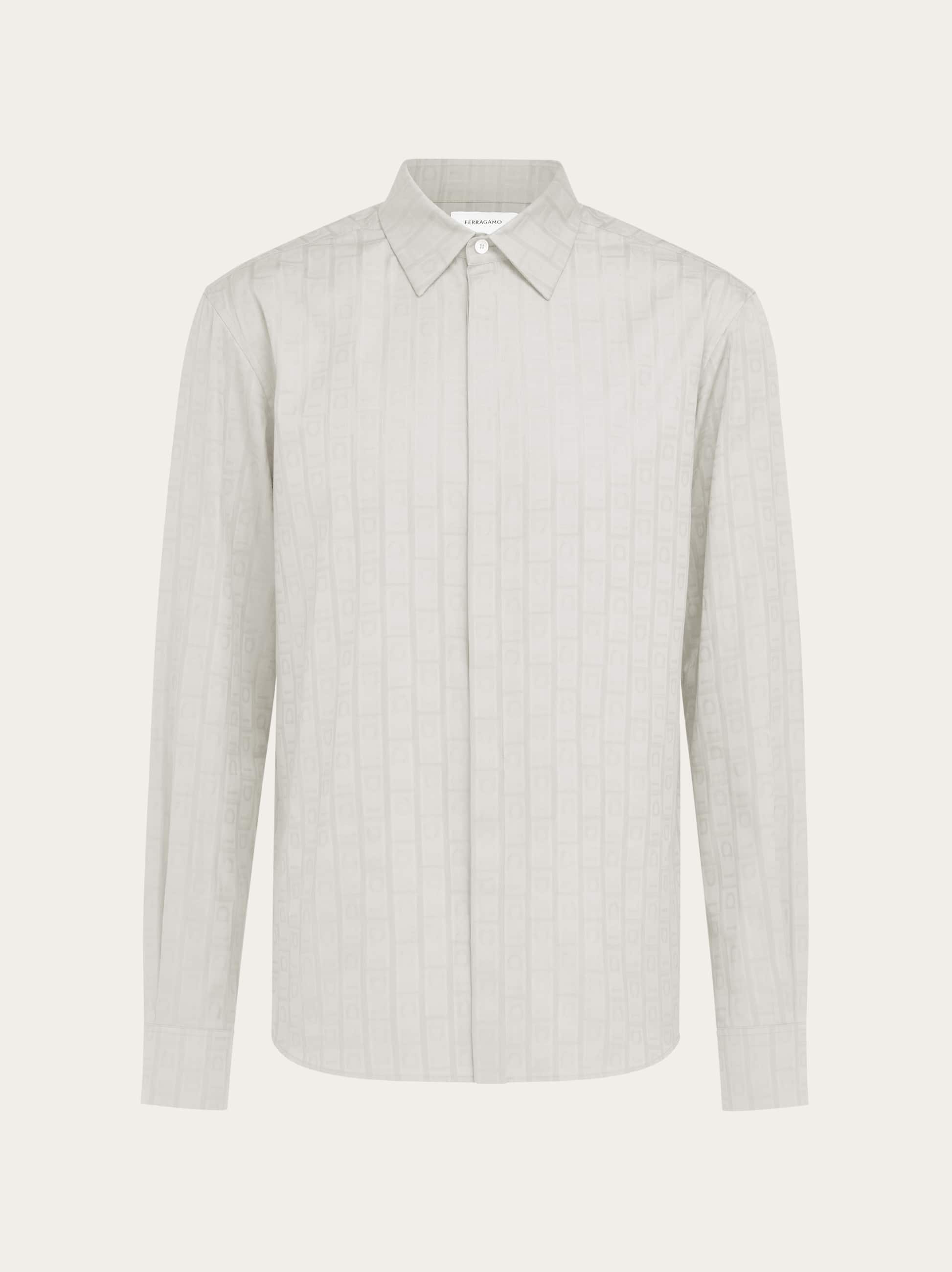 Ferragamo Uomo Camicia manica lunga Bianco