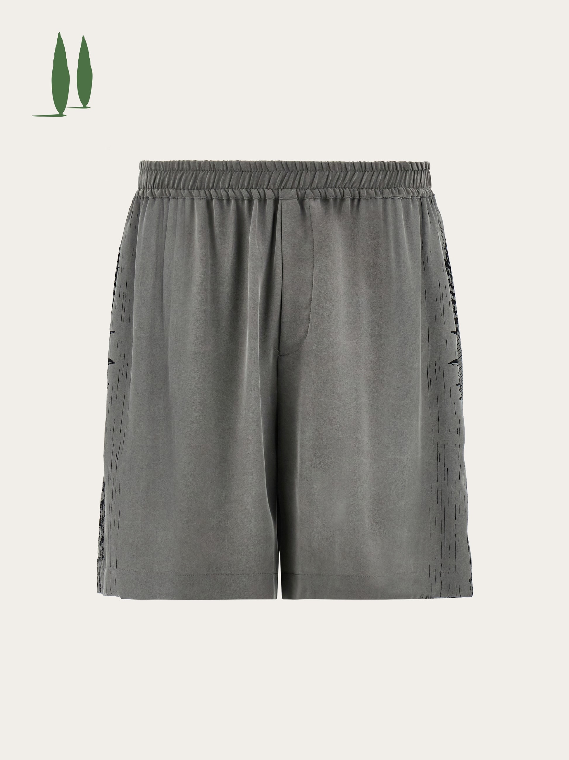 Ferragamo Uomo Back to Earth - Bermuda stampa Tuscany Grigio