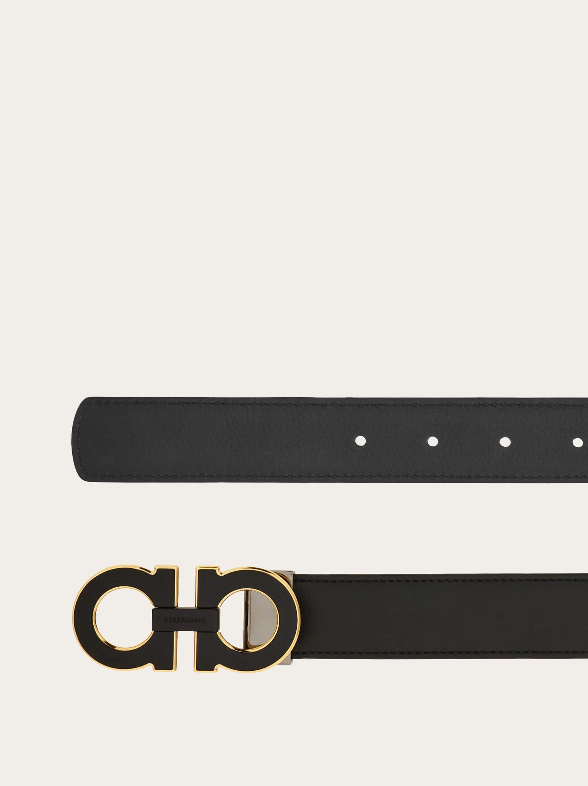Ferragamo Reversible And Adjustable Gancini Belt
