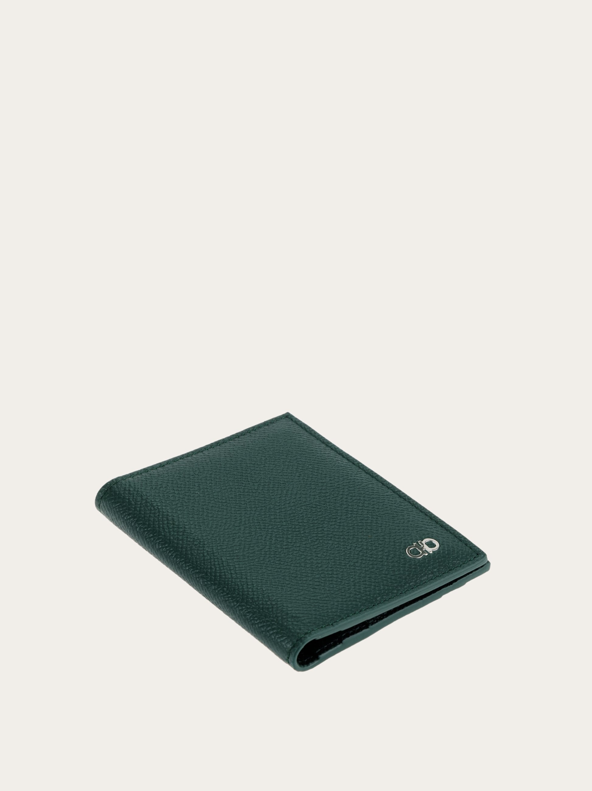 Ferragamo Gancini Credit Card Holder In Green