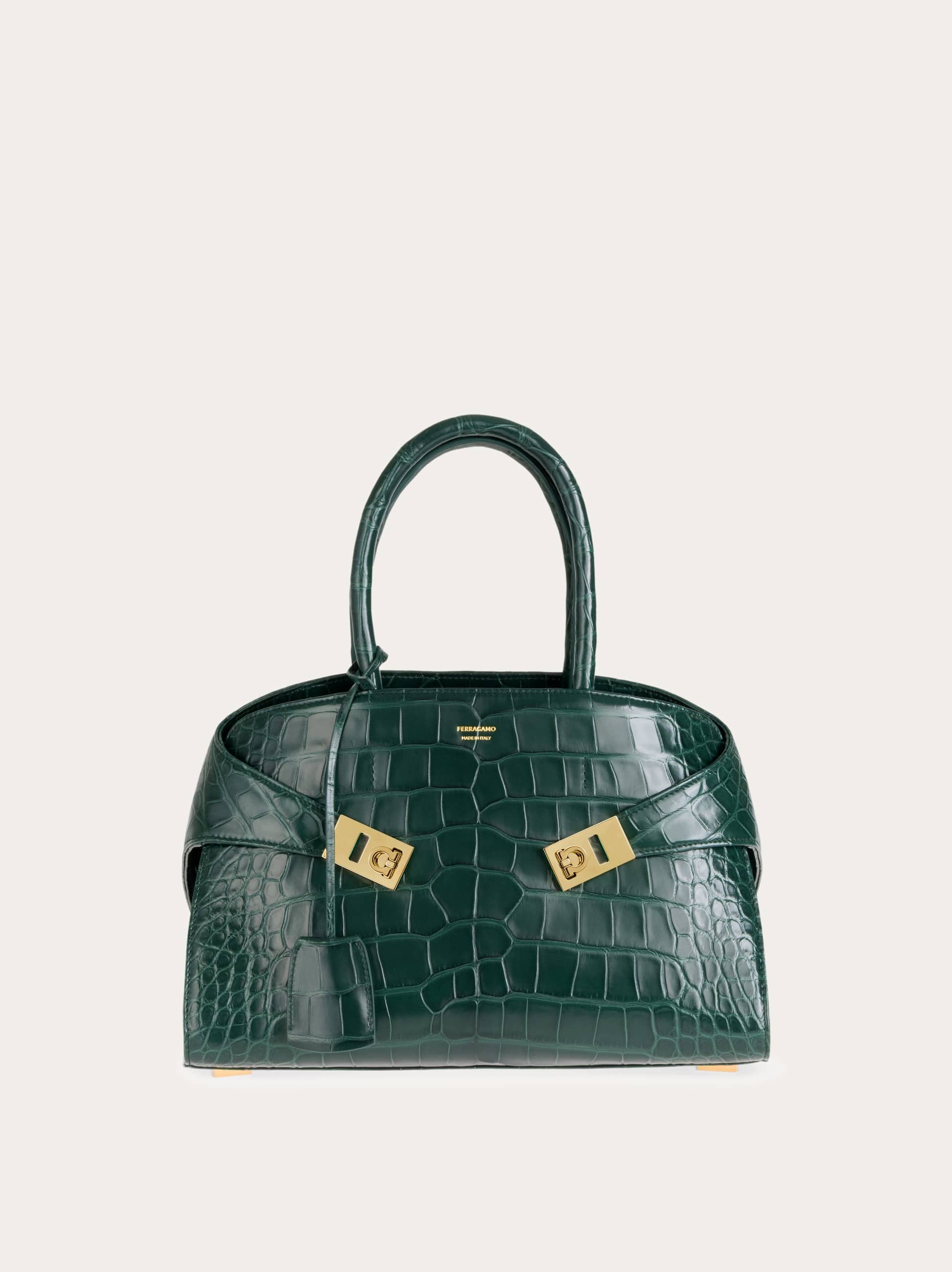 Ferragamo Donna Borsa a mano Hug (M) Verde