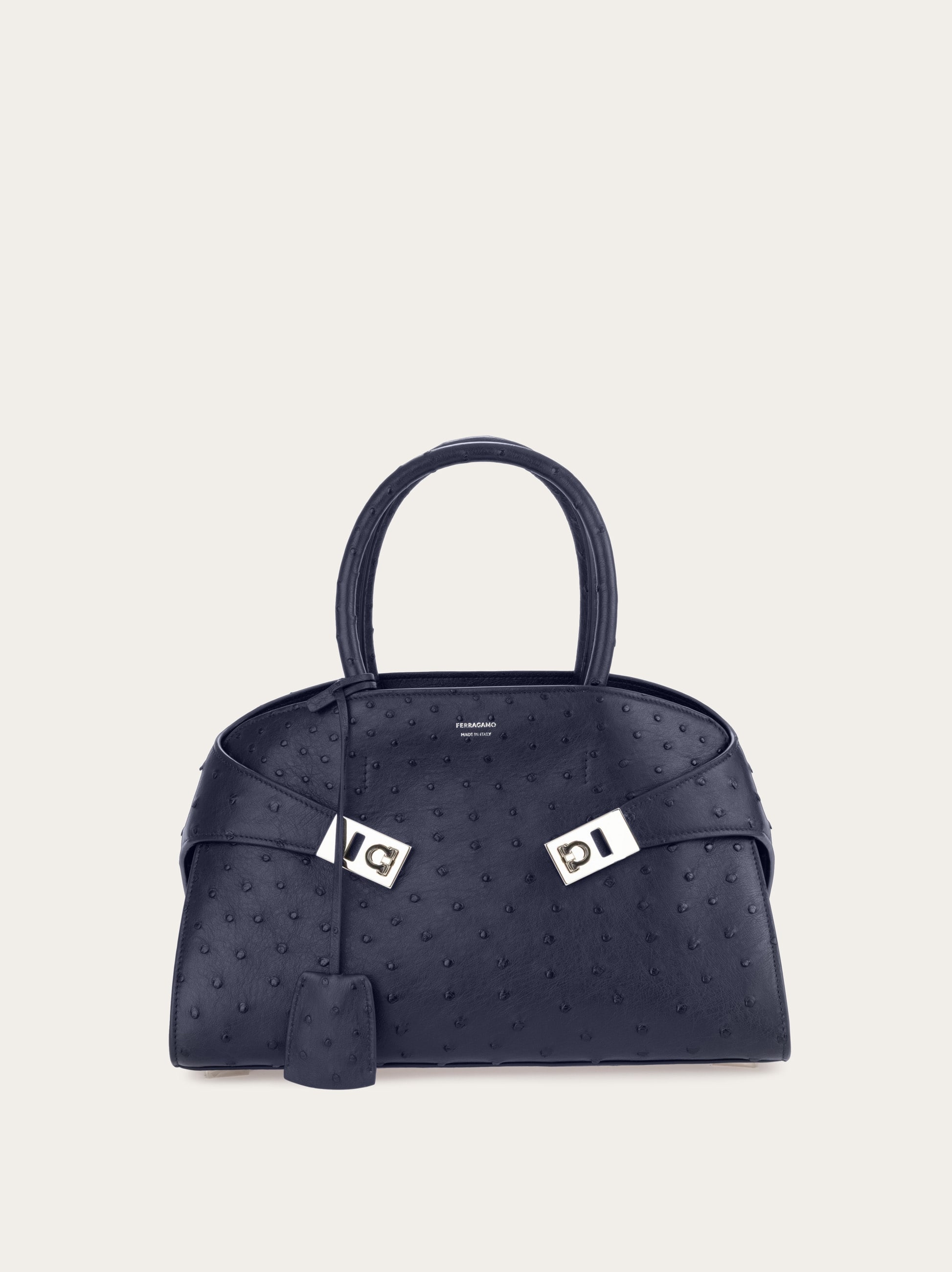 Ferragamo Hug Handbag (m) In Blue