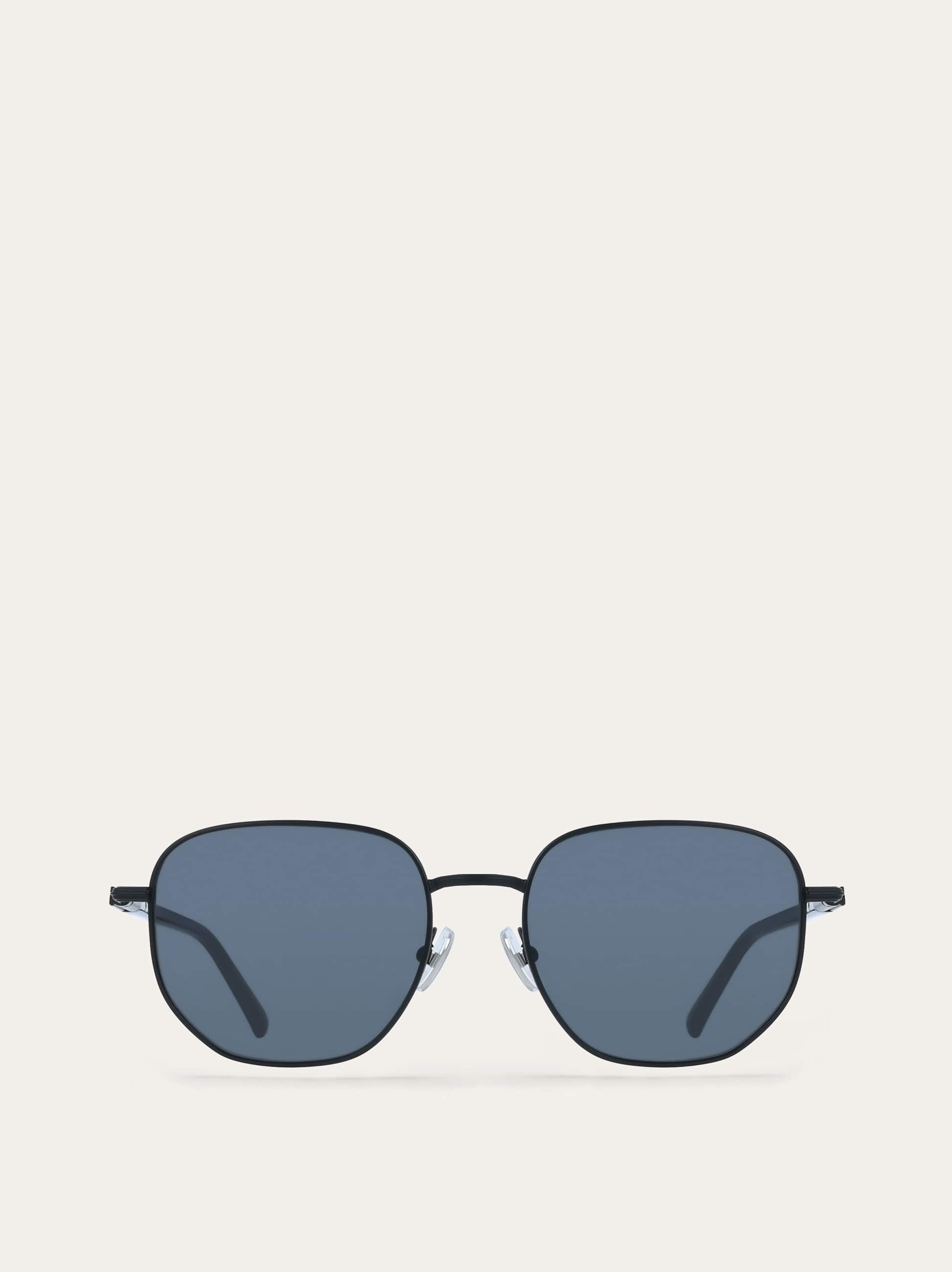 Ferragamo Uomo Occhiali da sole Nero Opaco/grigio