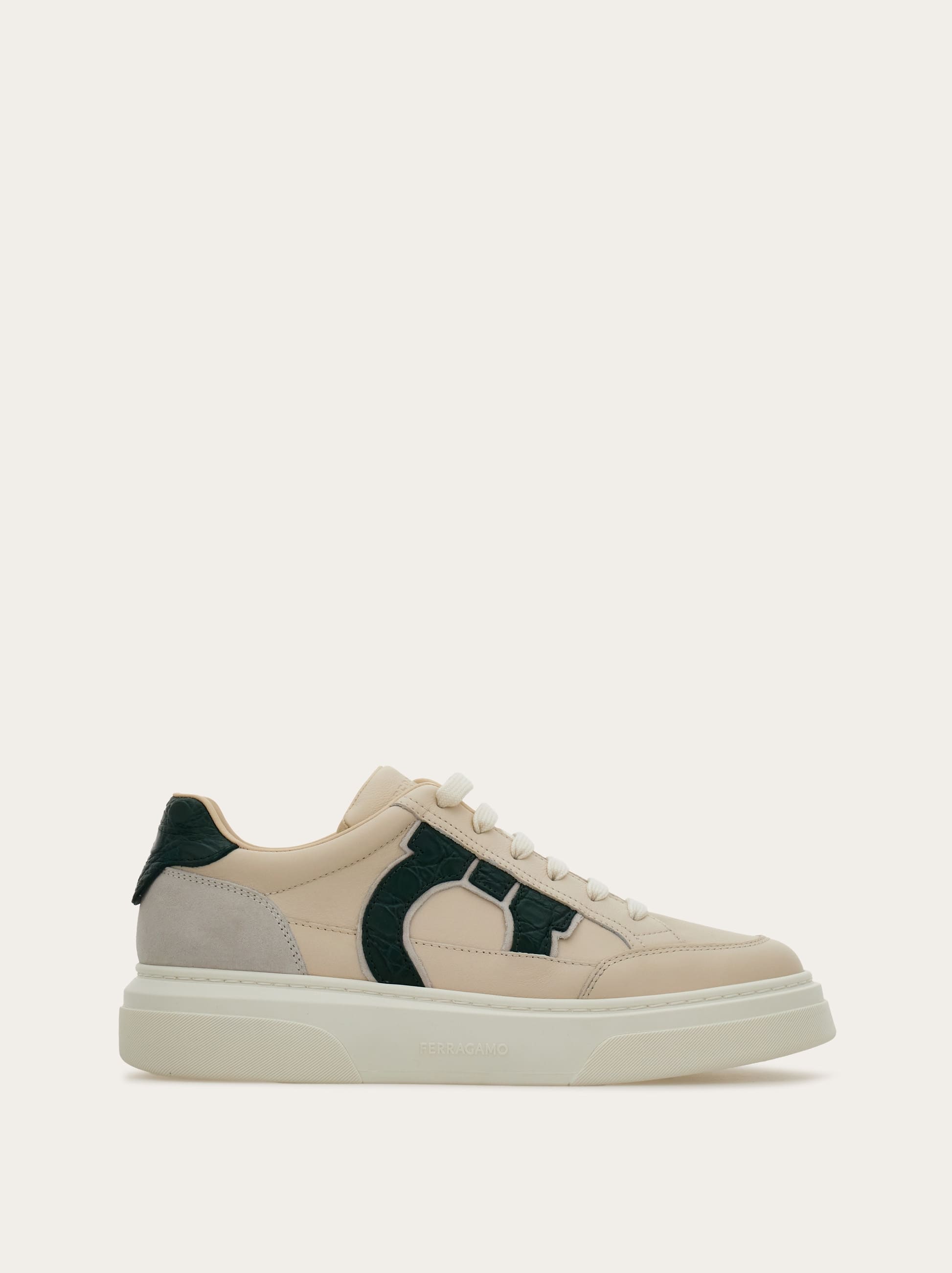 Ferragamo Gancini Logo Low-top Sneakers